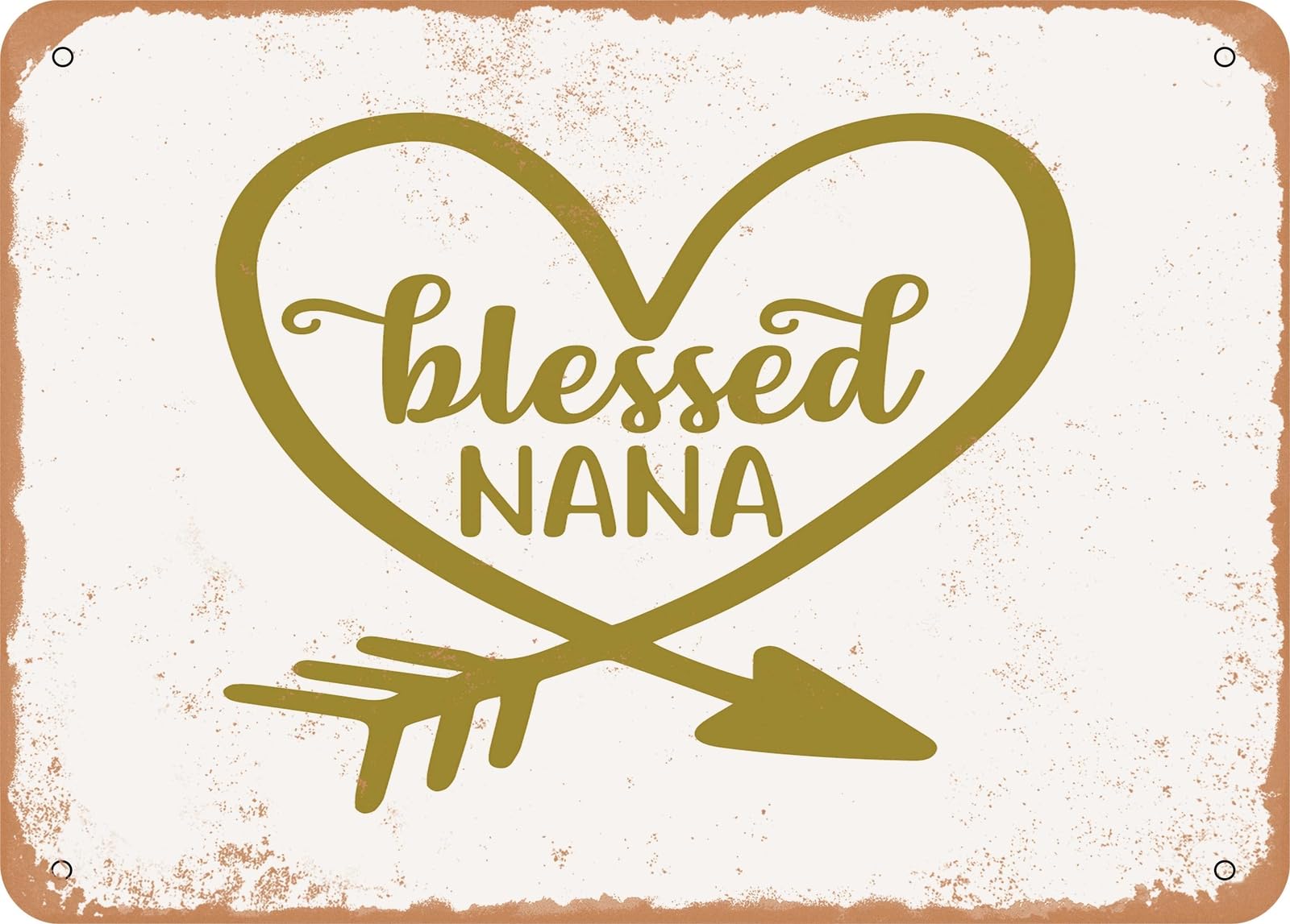 Metal Sign - Blessed Nana - 3 - Vintage Look Sign home decor