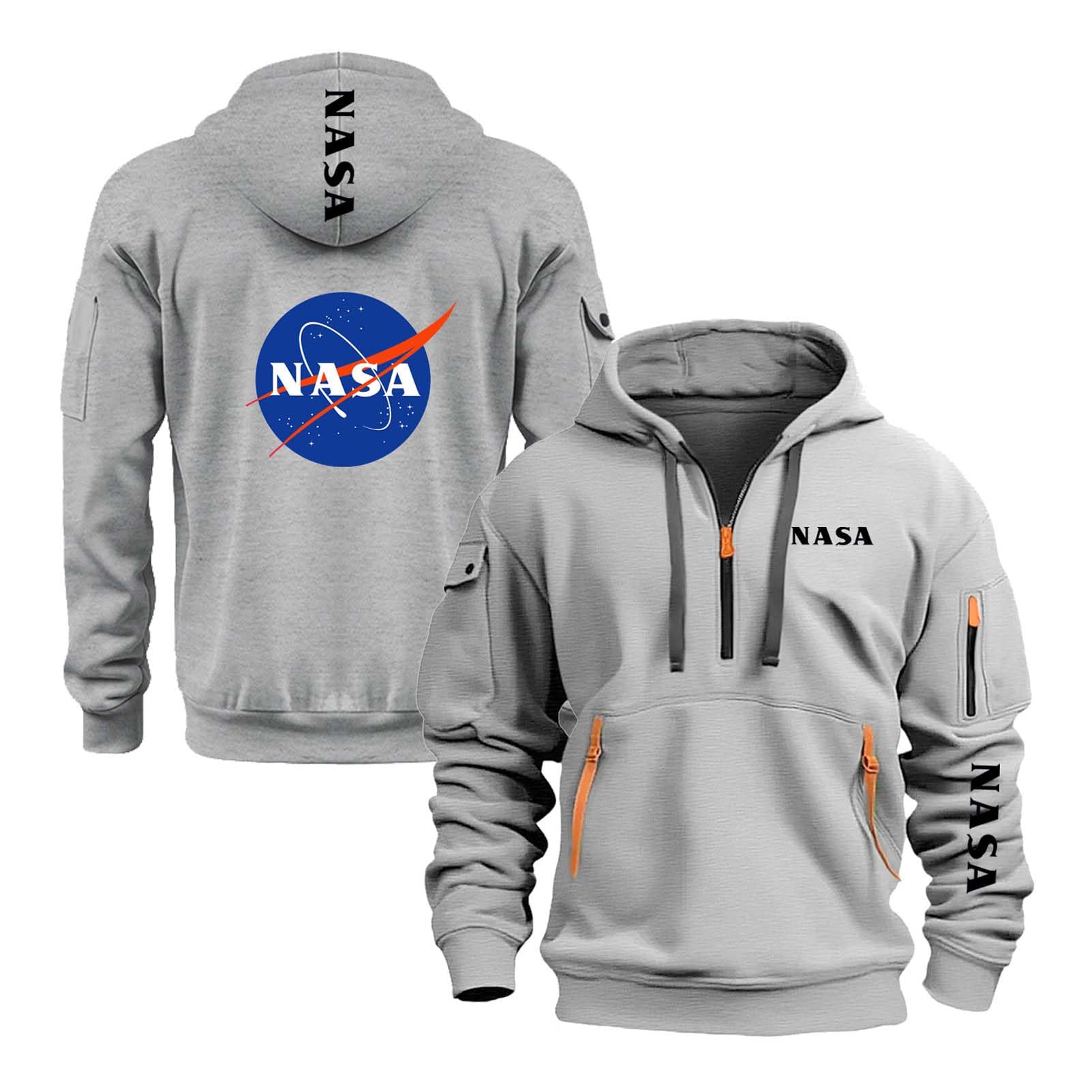 Sweat-Shirts À Capuche Unis pour Hommes Style NASA Pulls Hauts Manteaux Printemps Et d'automne Manches