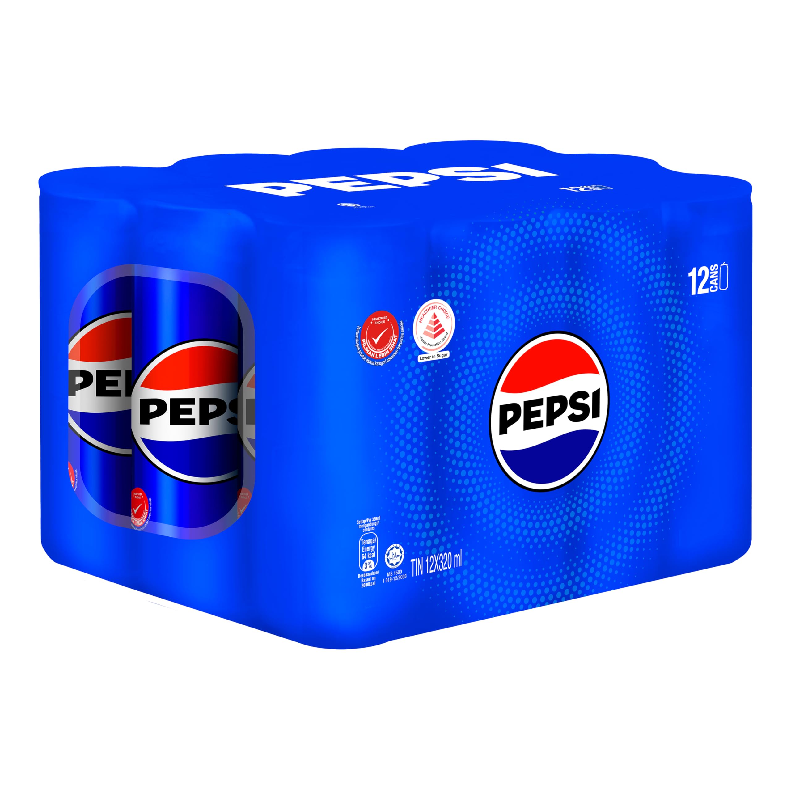 Pepsi Cola Carbonated Soft Drink, Celebrated For its Crisp, Smooth, and Refreshingly Sweet Cola Flavor Each 320ml X Pack of 12, (From Thailand) Get Flavourito Kunafa Chocolate 20g Absolutely Free From DECADENT FOODS-image-12