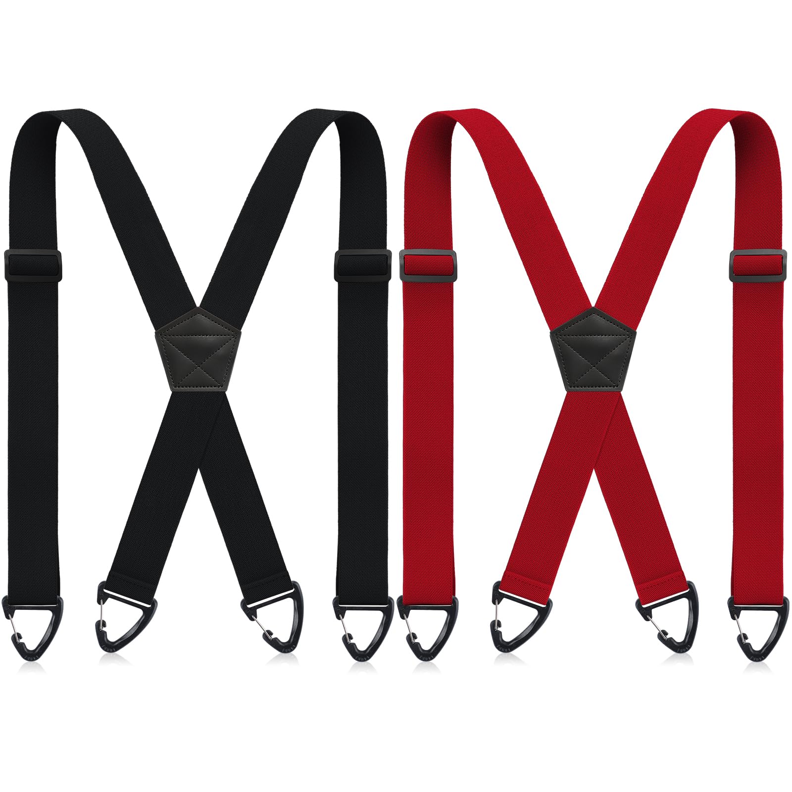 Janmercy 2 Pcs X Back Hidden Suspenders for Men