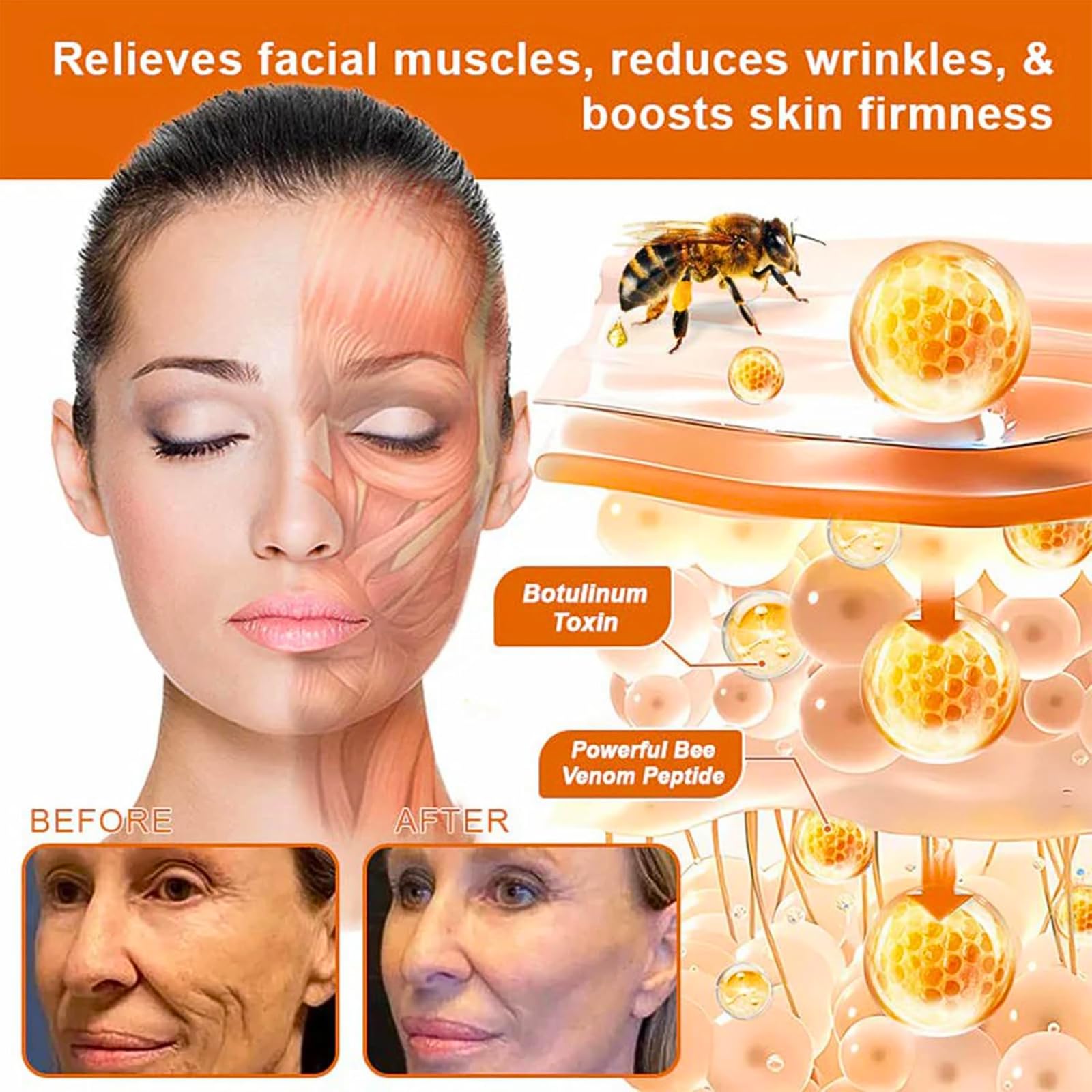 Boto-x Bee Venom Firming Serum Stick, Boto-x Bee Venom Wrinkle Removal Cream - Image 4