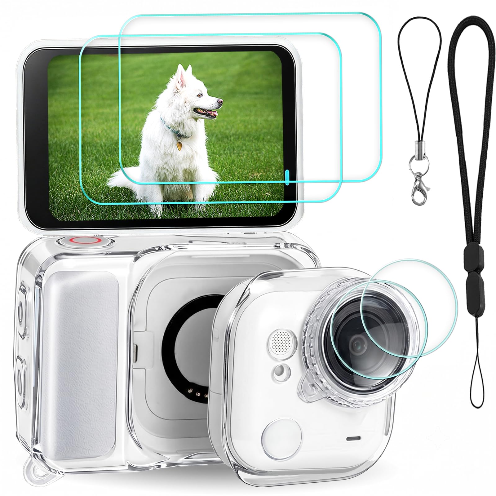 gear360 360度カメラ　アクセサリーフルセット Amazon | Insta360 GO Ultra用9点セットアクセサリーセット耐衝撃 TPU