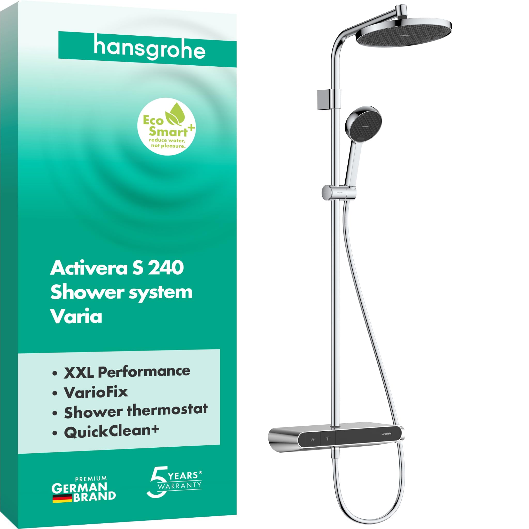 hansgrohe Activera S Colonna Doccia con Miscelatore termostatico, EcoSmart+