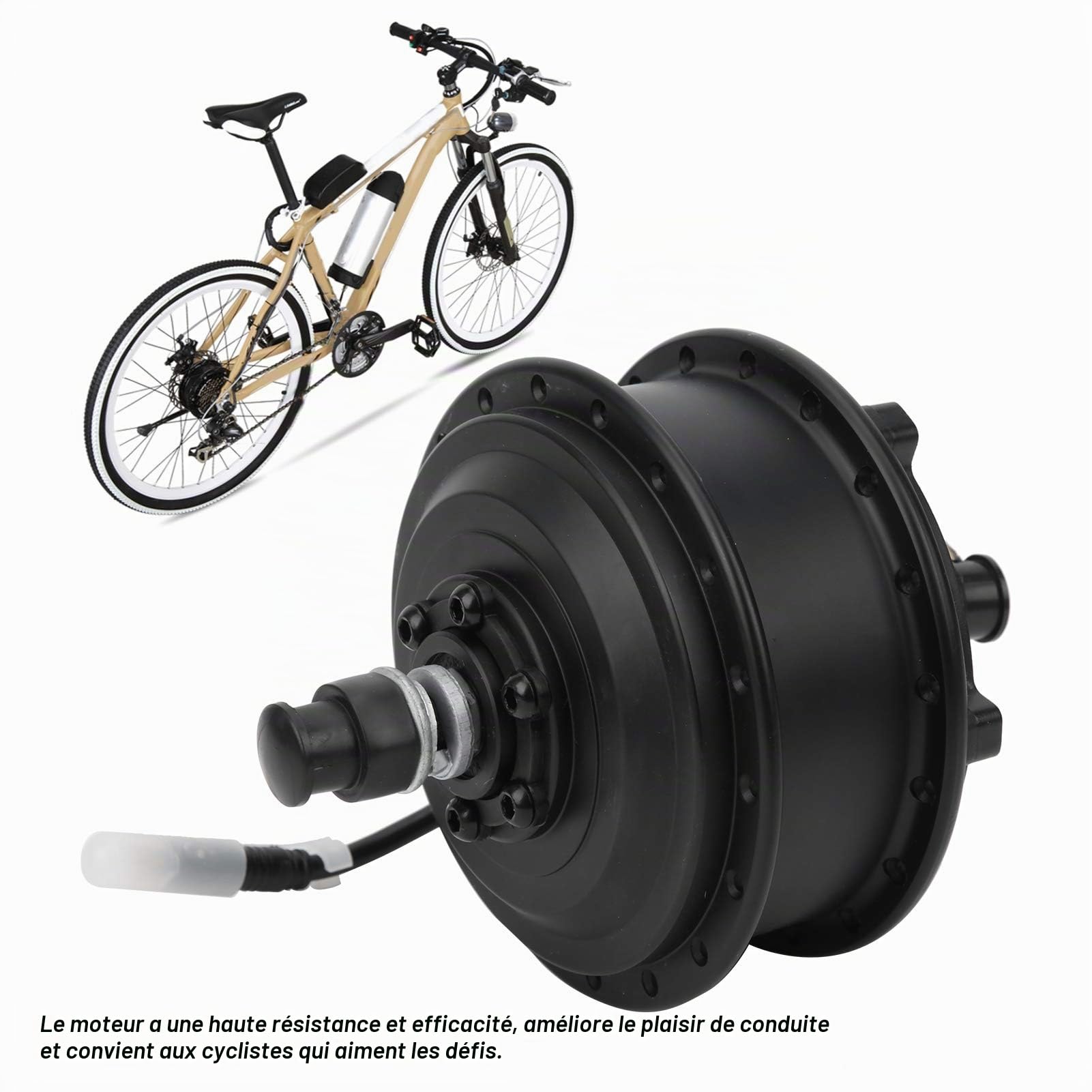 Alomejor 36V 250W Moteur de moyeu de Roue électrique Ebike Moteur de moyeu de Roue sans Brosse Scooter électrique Moteur de moyeu de Roue Avant et arrière 25 km/h