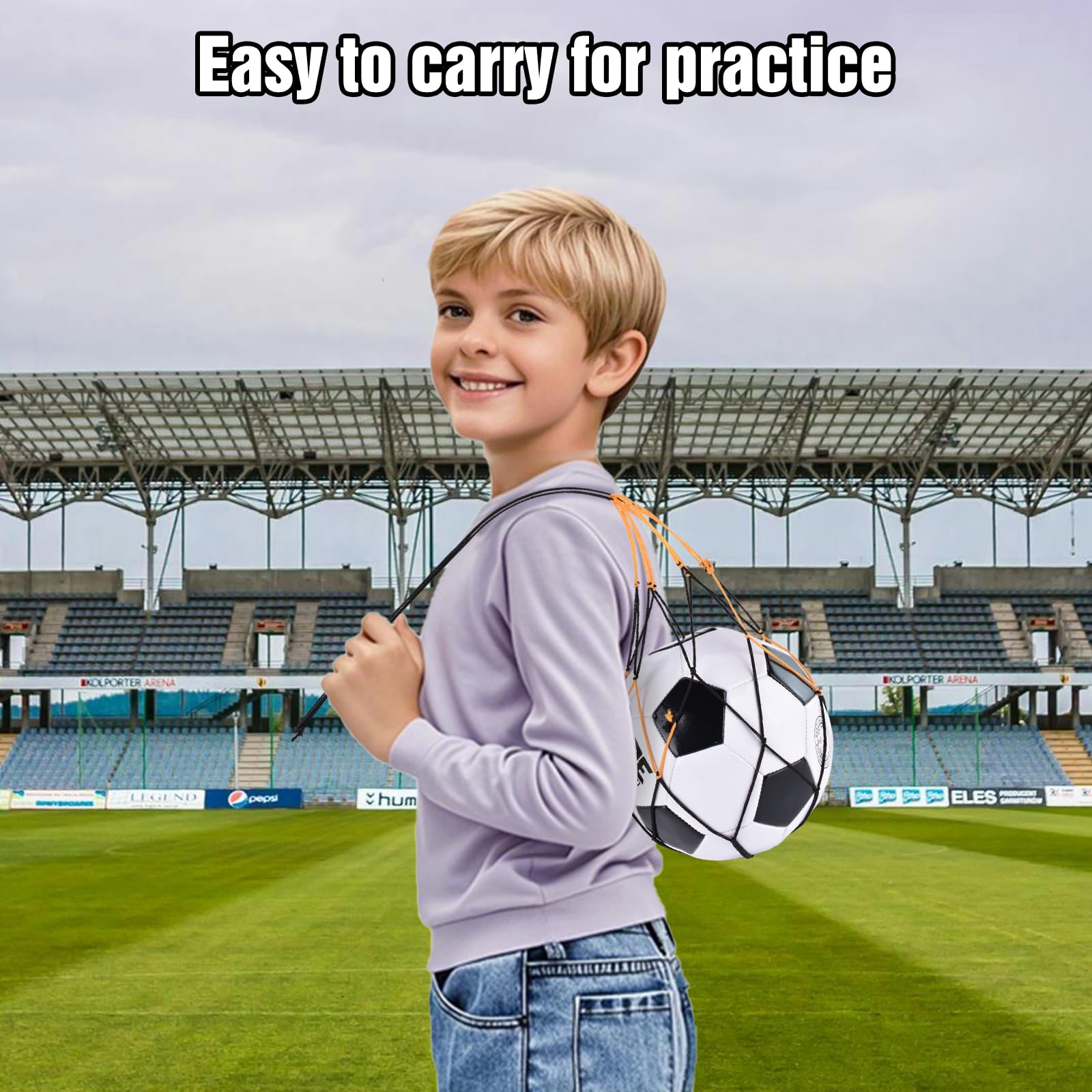 Balones de fútbol clásicos desinflados tamaño 4/5 con bomba y bolsa de malla para interiores y exteriores, práctica de entrenamiento, deporte a granel, regalo para adolescentes y adultos