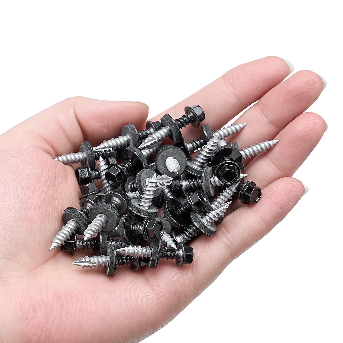 150 Black Roofing Screws - Metal Roof Repair -4