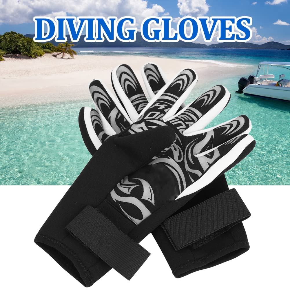 VGEBY1 Guantes de Submarinismo (bucear) de Neopreno de 2 MM, Guantes de Submarinismo (bucear) de 5 Dedos para Equipos de Deportes acuáticos de Alto Rendimiento. Adulto.
