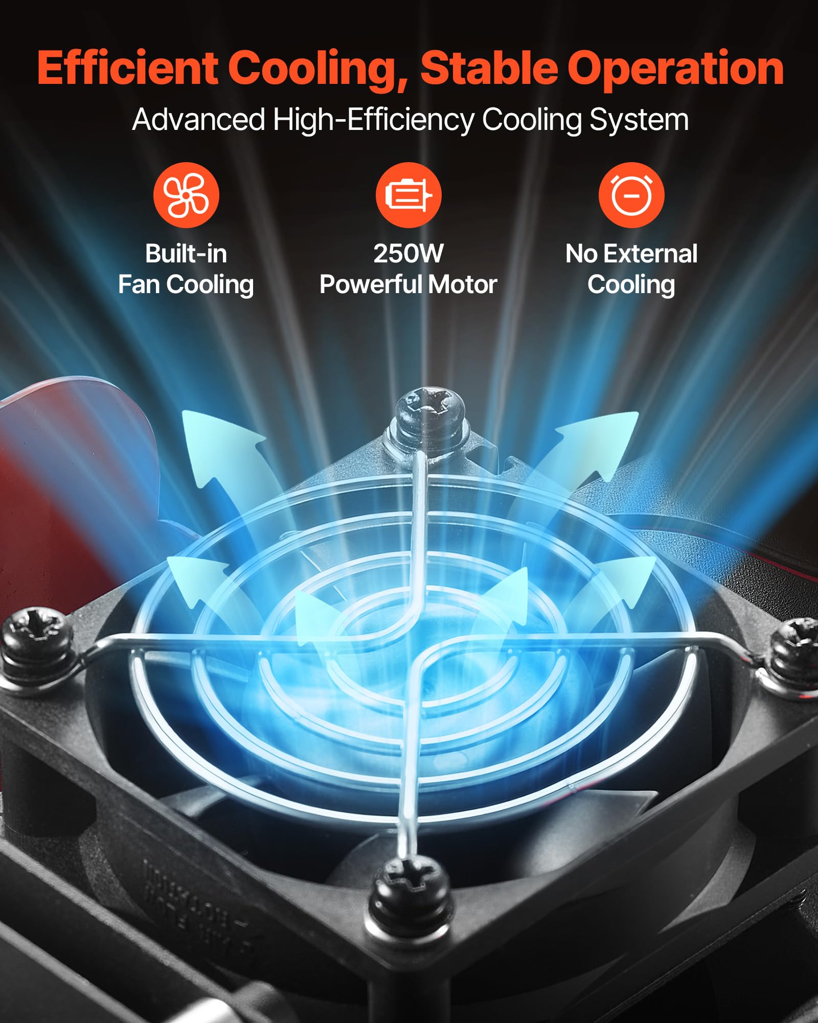 VEVOR Compresor de Aire Comprimido PCP 250 W Compresor Portátil 30 MPa