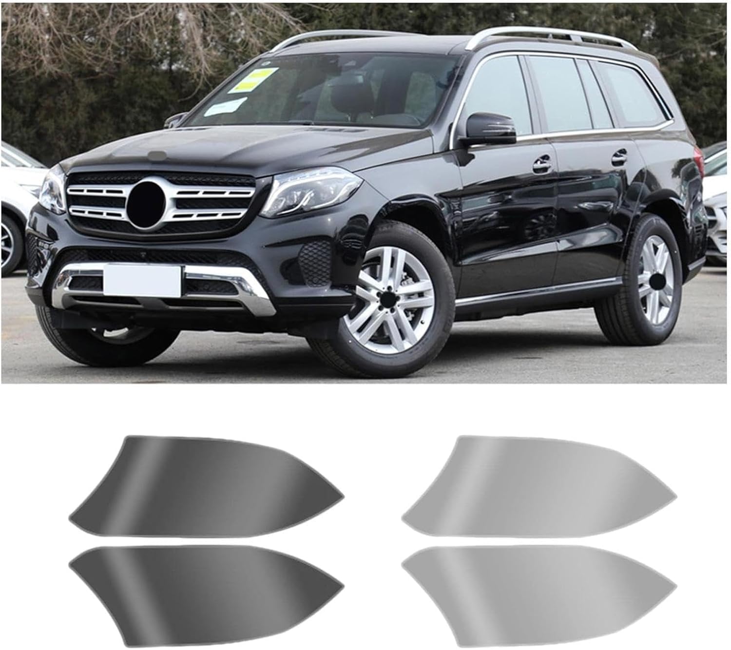 SamLng Car Front Light Film for GLS X166 2016-2019 Headlight Protection Sticker Car Front Headlamp Protection Film car Lights Film Headlight Anti-Scratch Non-Yellowing Protective Film