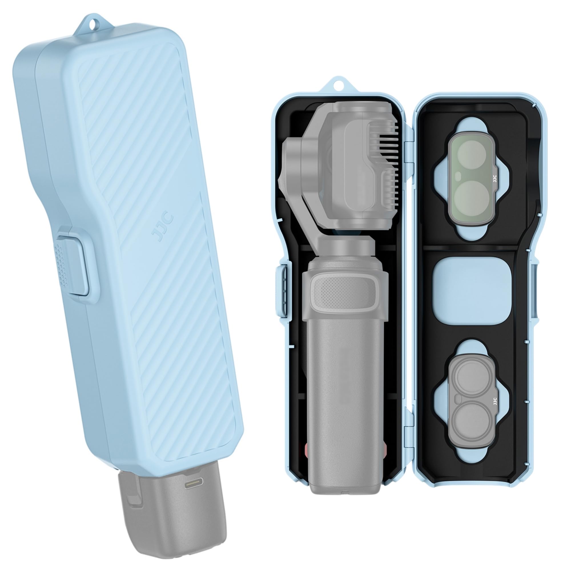 JJC Upgraded Luna Ultra Case,Thicken Silicone Pads,4-Filter Slots,Blue
