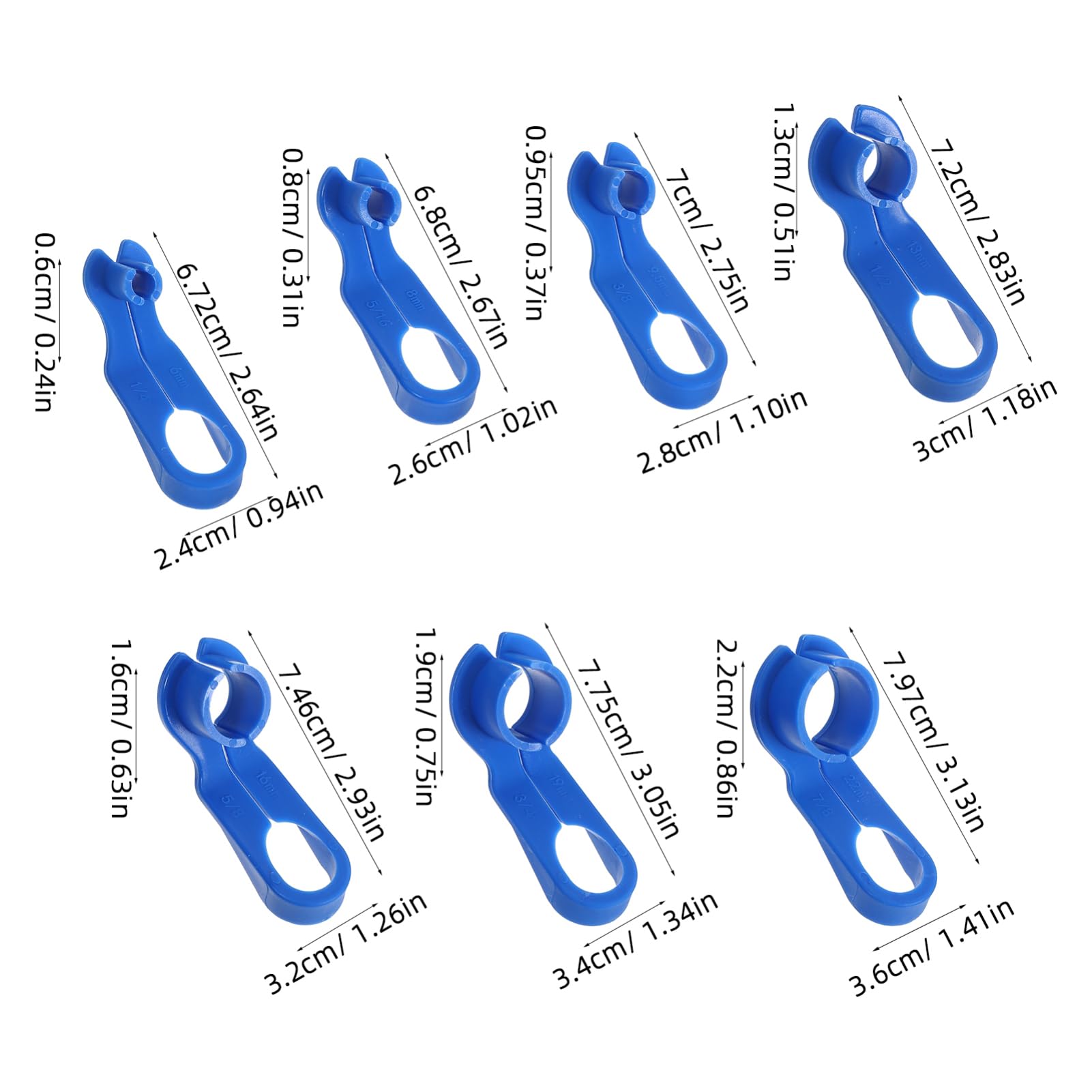 PartyKindom Line Disconnect Tool Set 7pcs Removal Tool Vehicle Heater Hose Disconnect Kit