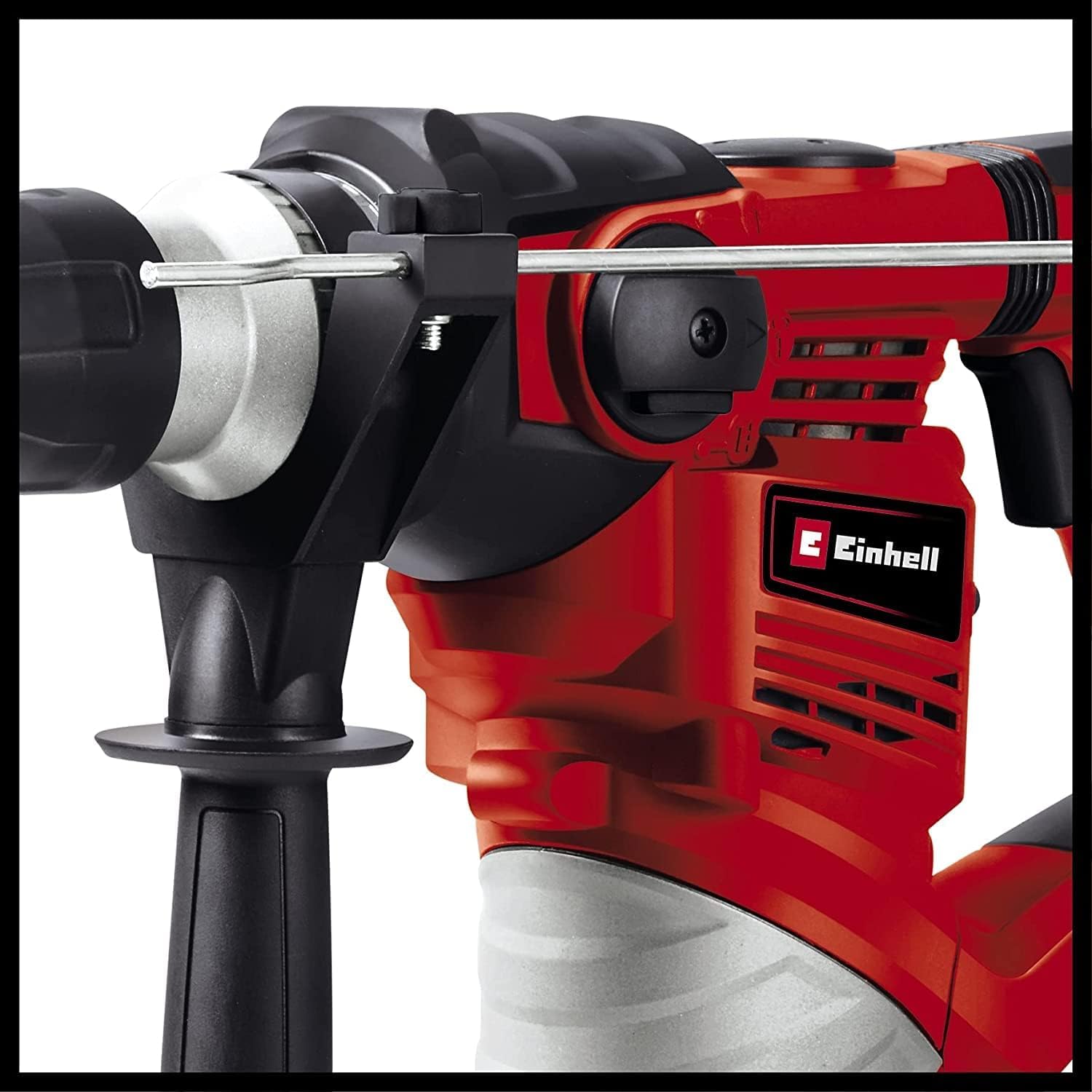 Einhell Bohrhammer TC-RH 1600 (1.600 W, 4 J, Bohren/Hammerbohren/Meißeln mit und ohne Fixierung, Pneumatisches Schlagwerk, SDS-plus-Werkzeugaufnahme, Überlast-Rutschkupplung)