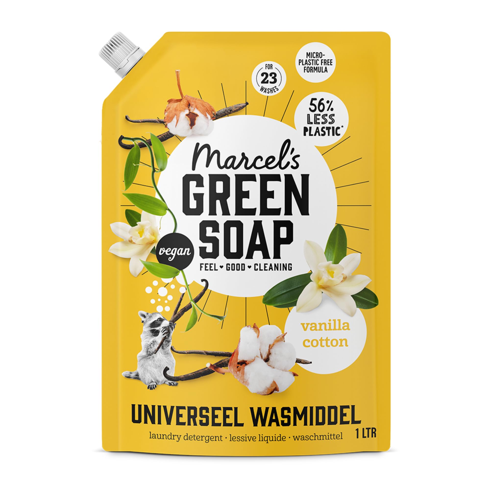 Marcel's Green Soap Laundry Liquid Refill -  Vanilla & Cotton