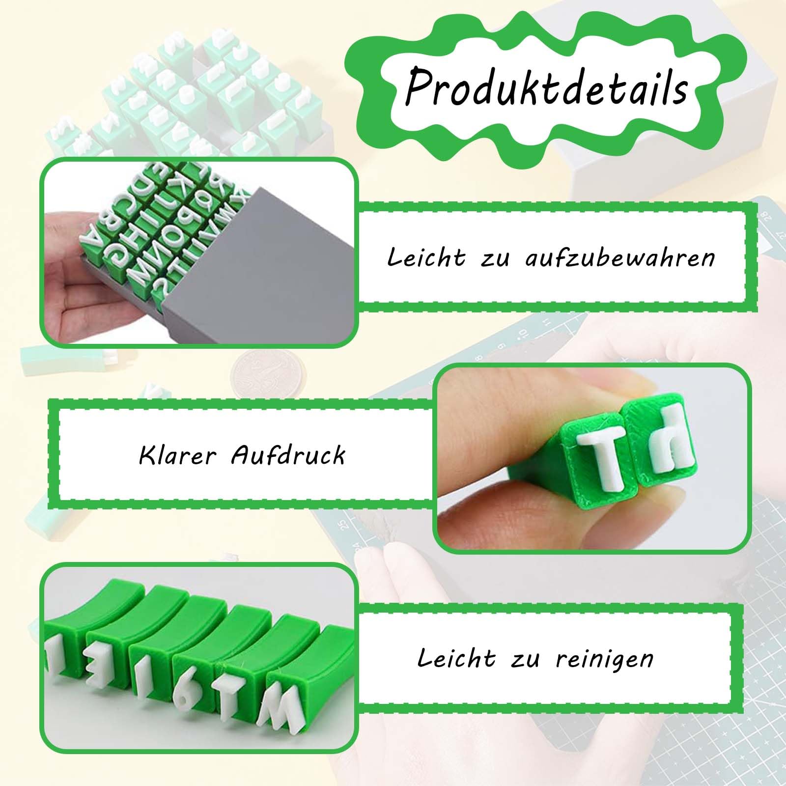 Tampons alphabétiques pour céramique - Apprendre la poterie