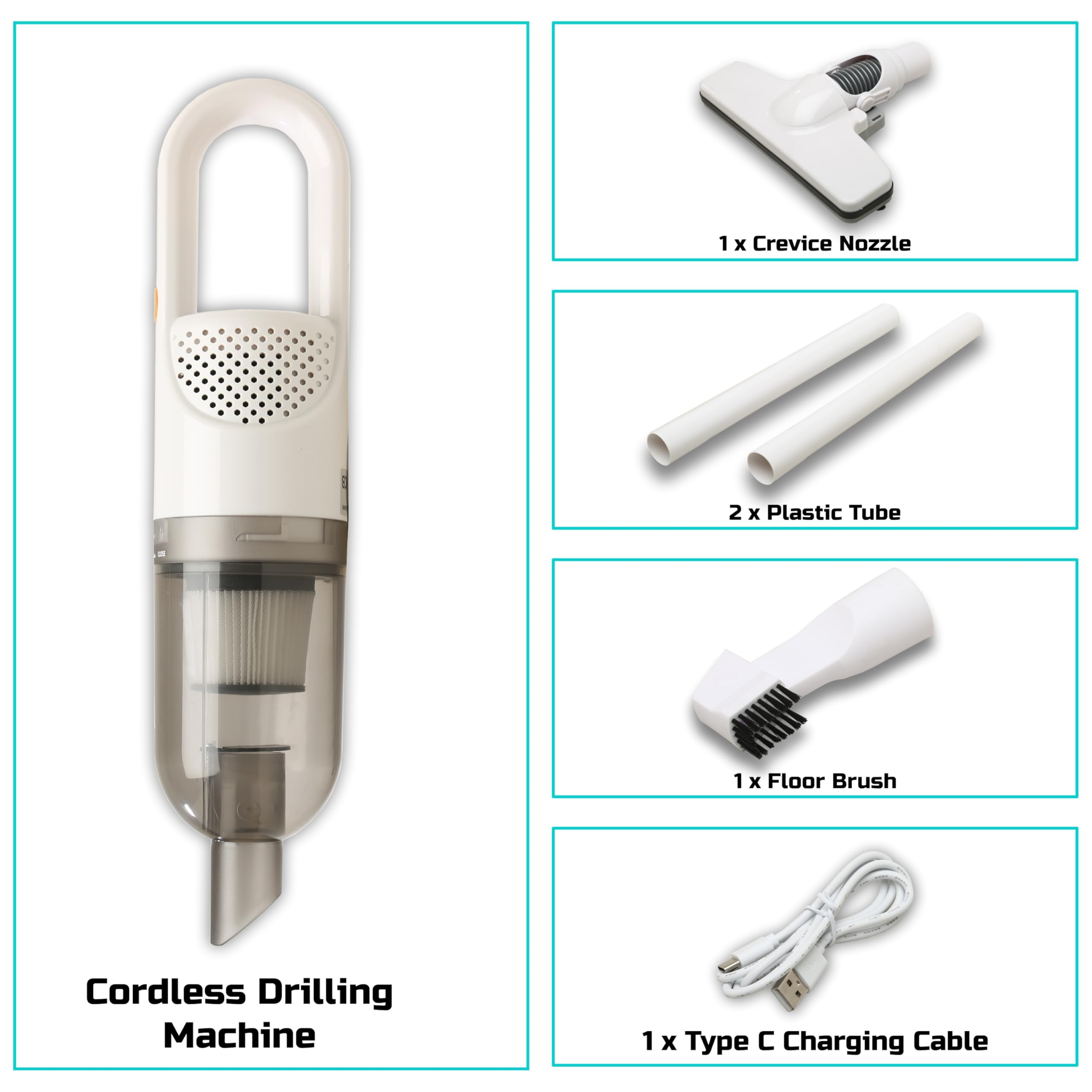 Tomahawk TCV-360 Cordless Vacuum - Powerful & Quiet -9 Tomahawk TCV-360 Cordless Vacuum - Powerful & Quiet -9
