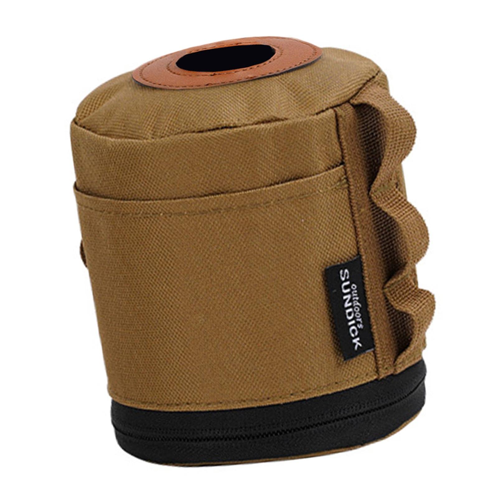 Portable Gas ive Case Cylinder Oxford Cloth Canister Storage Cover for Travel Accessories BBQ Picnic Hiking, Brown L