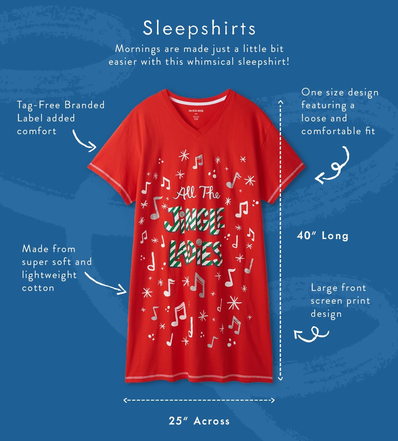 Little Blue House womens Nightshirt - Image 5