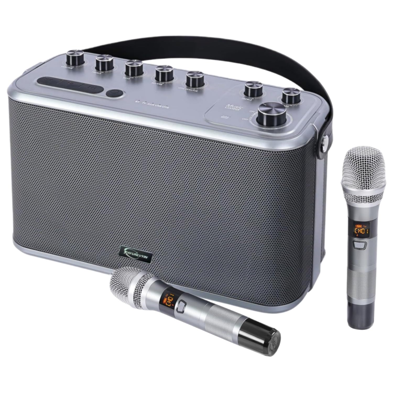 wireless karaoke soundbar MB796 スピーカー Amazon.com: Retro Karaoke Machine with Two Wireless