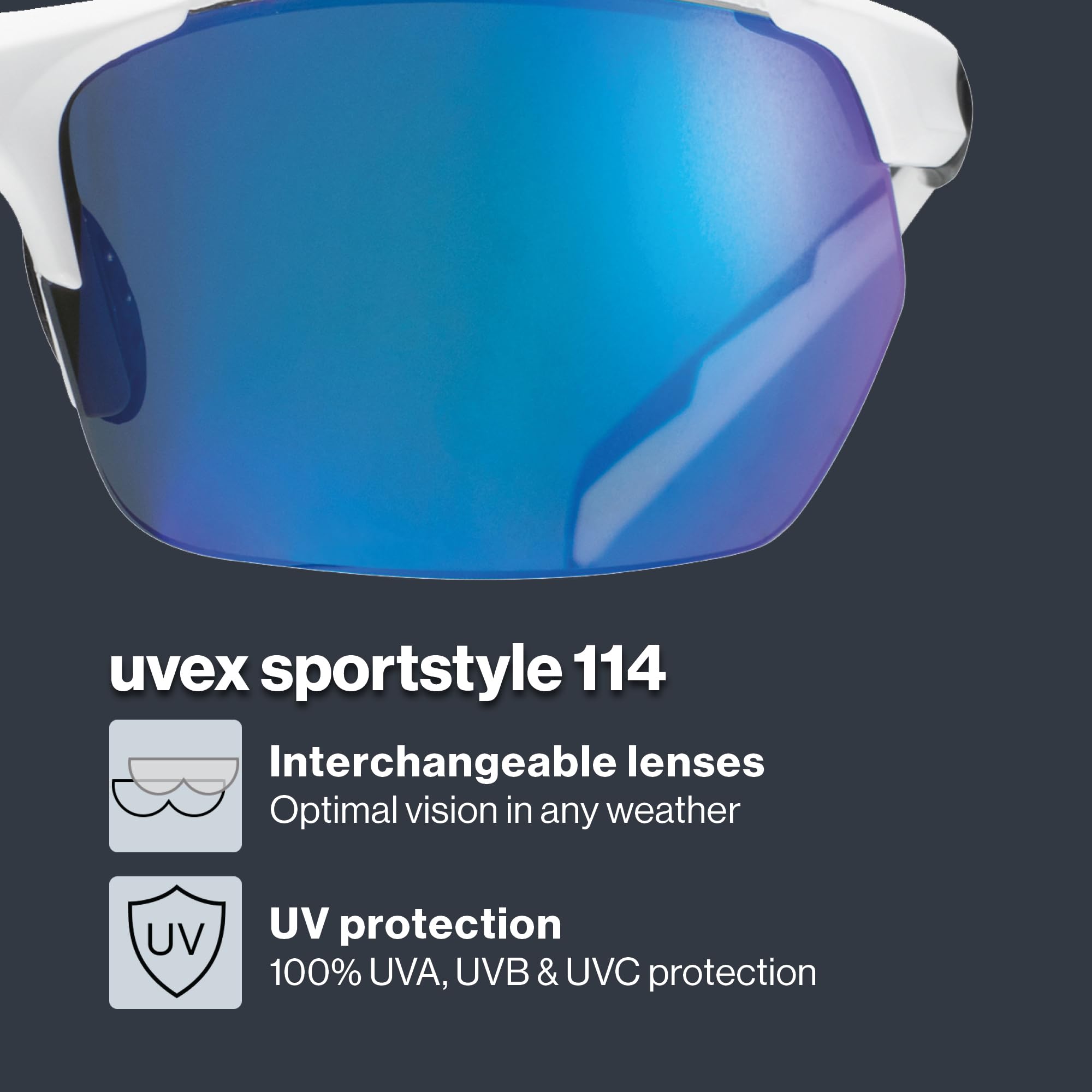 uvex Okulary rowerowe Uniseks Sportstyle 114