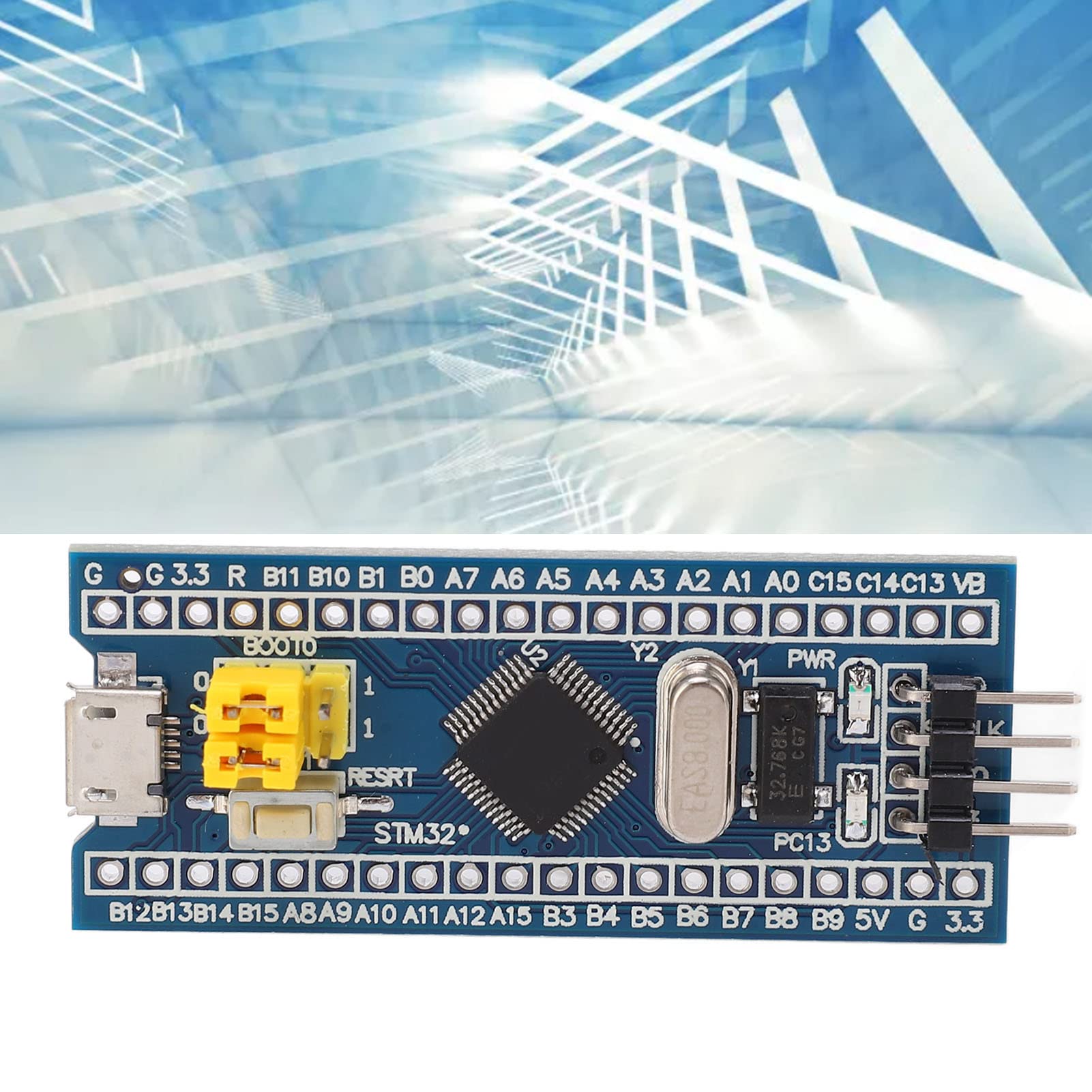 STM32F103C8T6 - Module de Développement Micro USB 40 Broches - 5 Pièces - Carte de Base pour Apprentissage avec Puce STM32 Importée