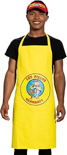 Los Pollos Bad Chicken Man Restaurant Apron and Visor Halloween Costume Cosplay