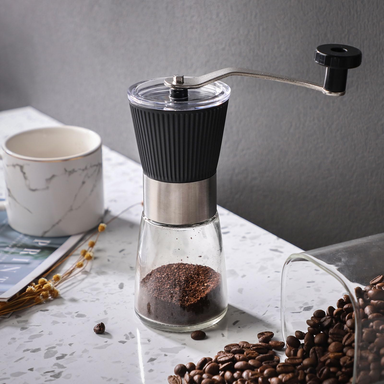 Amazon.com: Manual Coffee Grinder with Ceramic Burr Core Coffee 