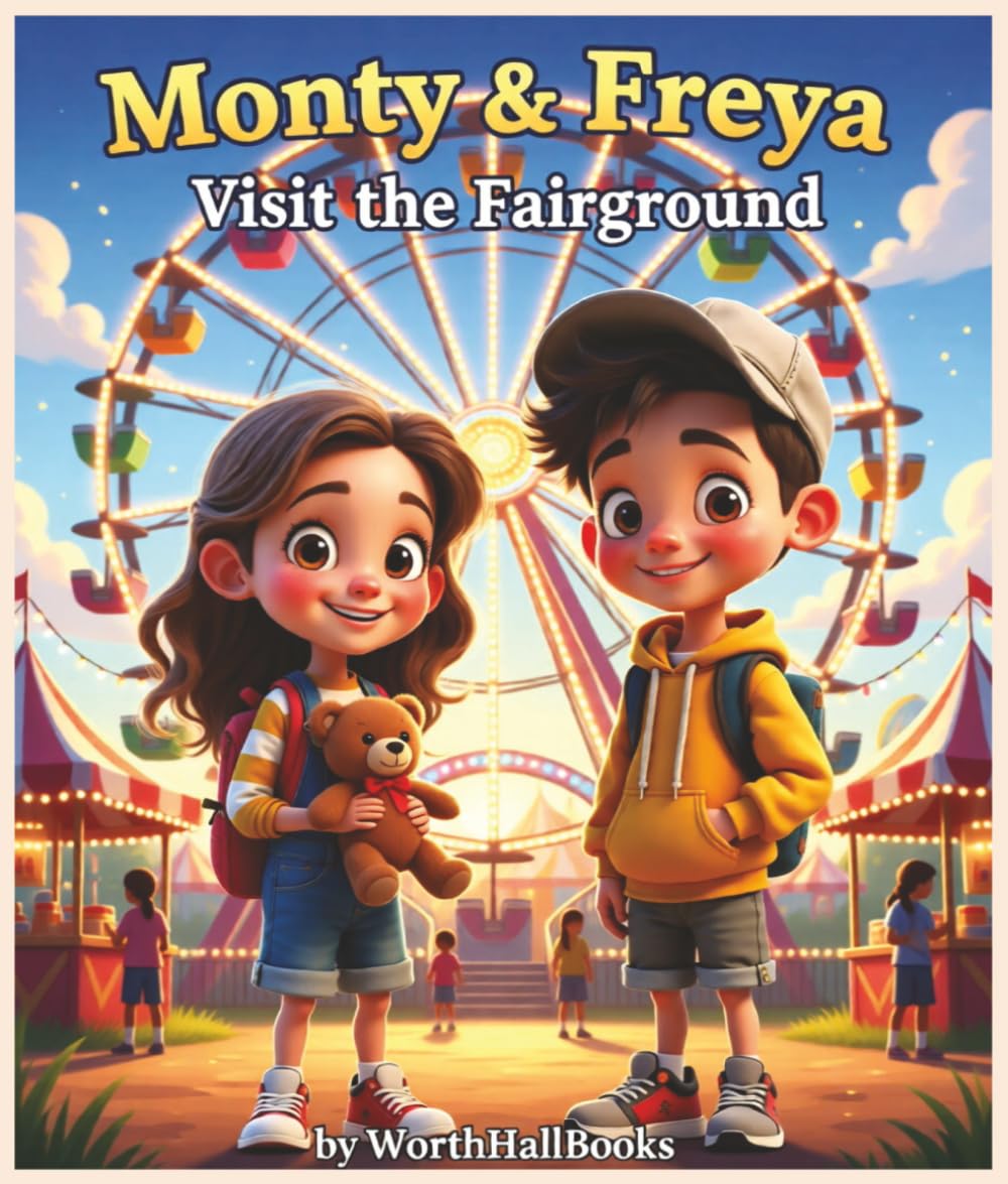 Monty & Freya Visit the Fairground: A magical story and colouring adventure with two playful friends