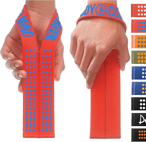 WARM BODY COLD MIND V1 - Correas de muñeca para levantamiento de pesas olímpico, clasificadas en 660 libras, vendas de mano para levantamiento de
