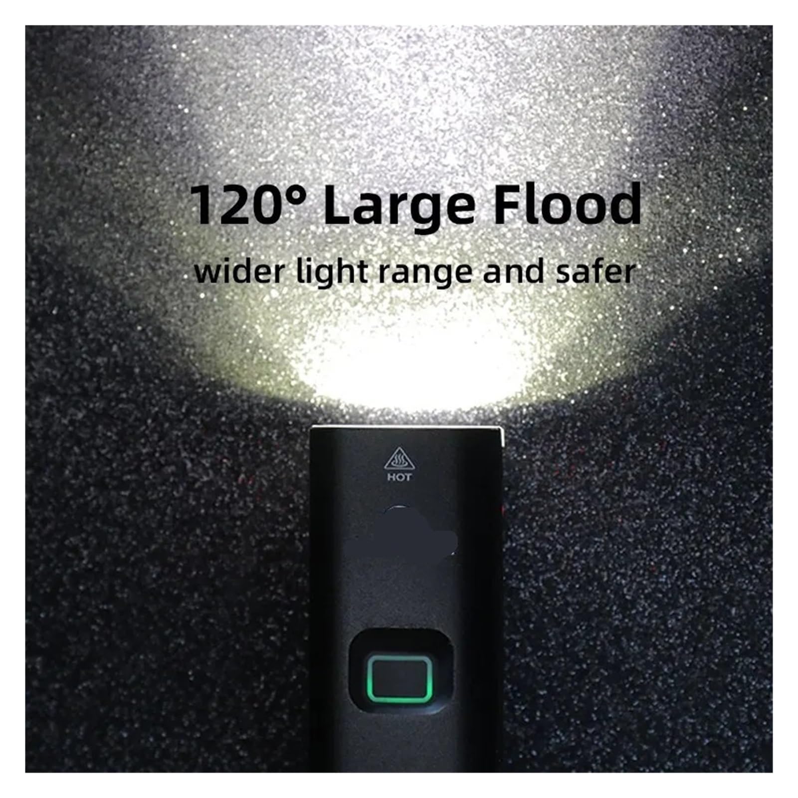 1 Faro de Bicicleta Recargable USB de 1000 lúmenes.