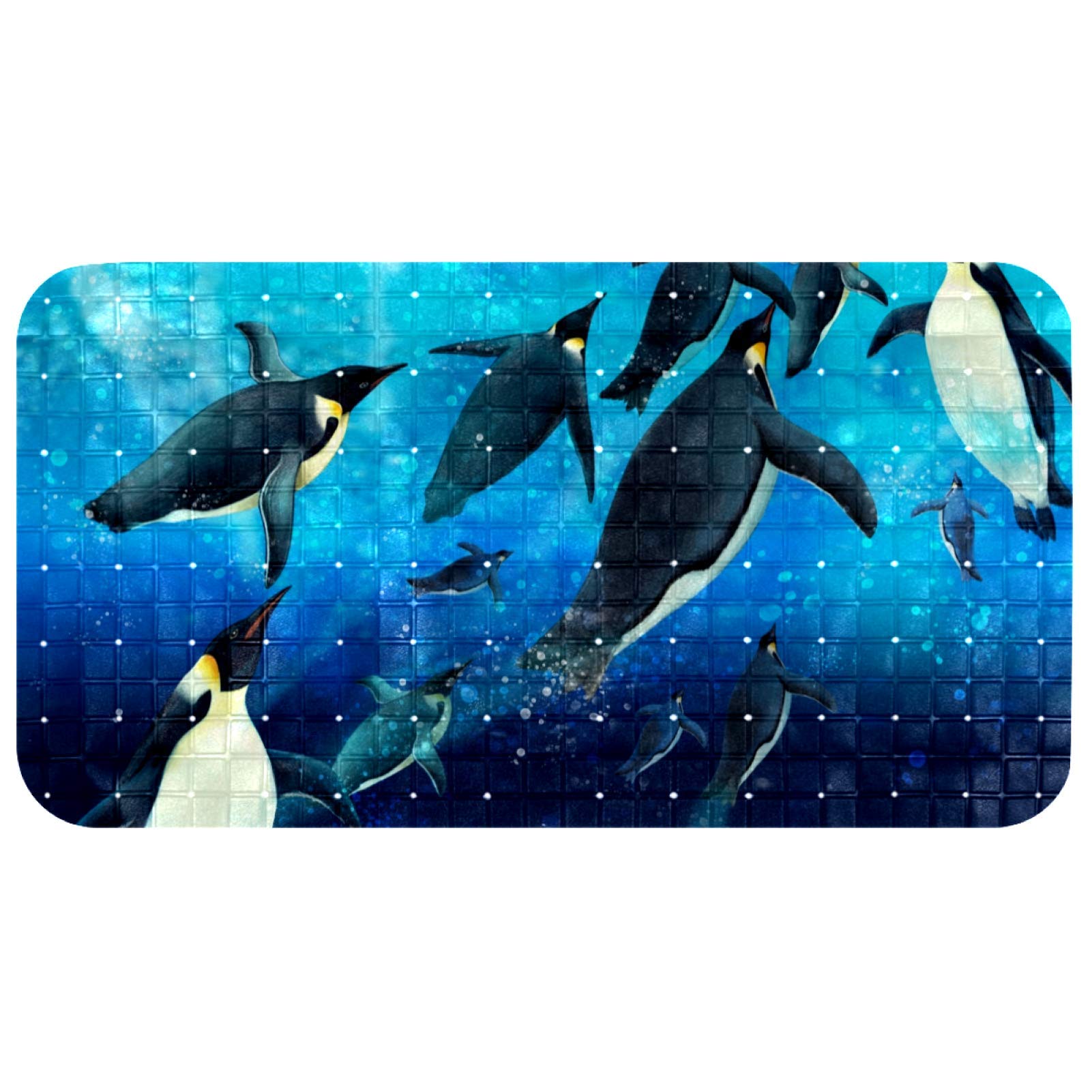 Tapis de bain bébé pingouin sous-marin pour des bains ludiques