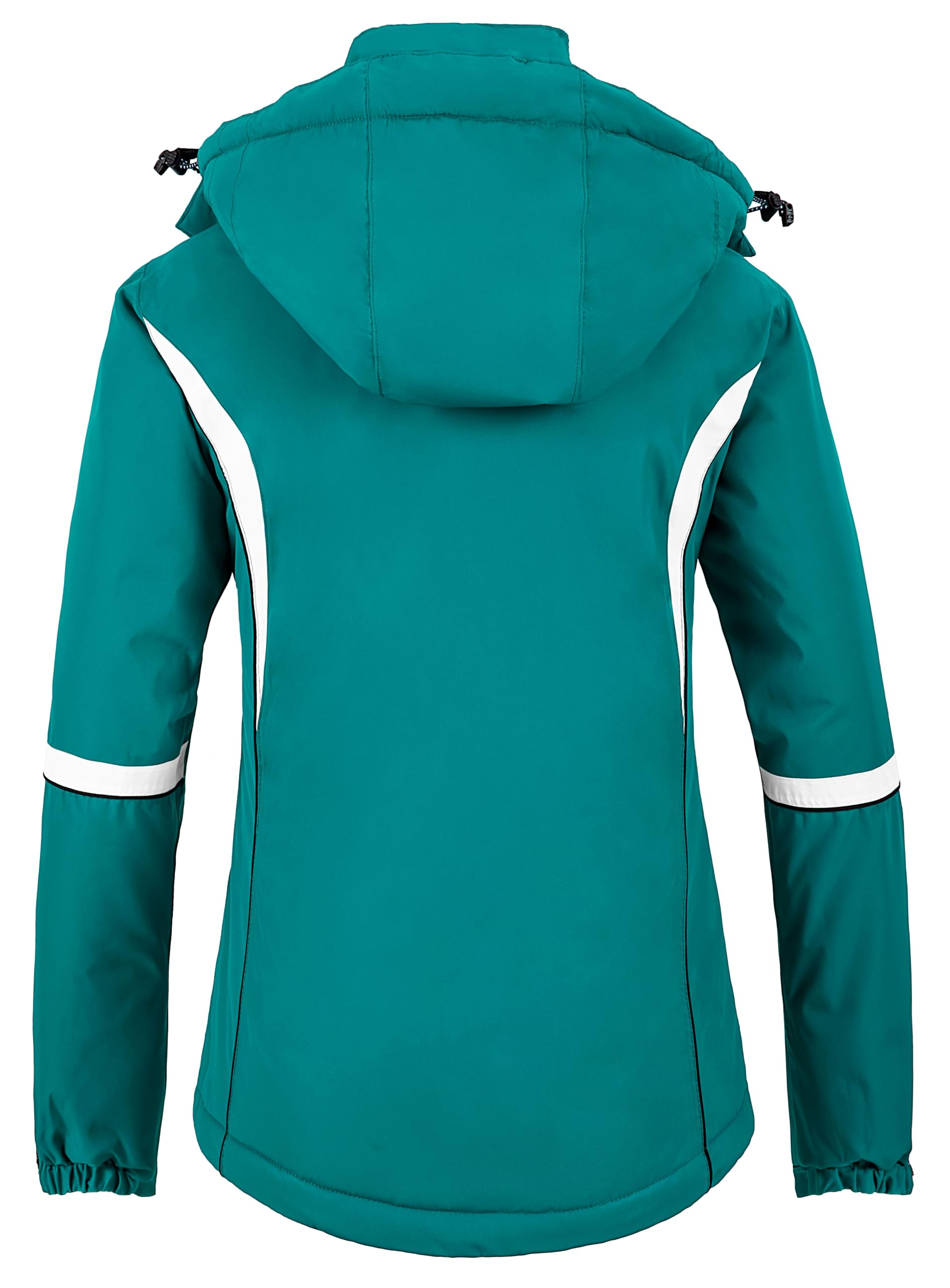 Wantdo Giacca da Sci con Cappuccio Impermeabile Giacca da Snowboard Antivento Cappotto da Montagna Giubbotto da Escursionismo a Vento Donna
