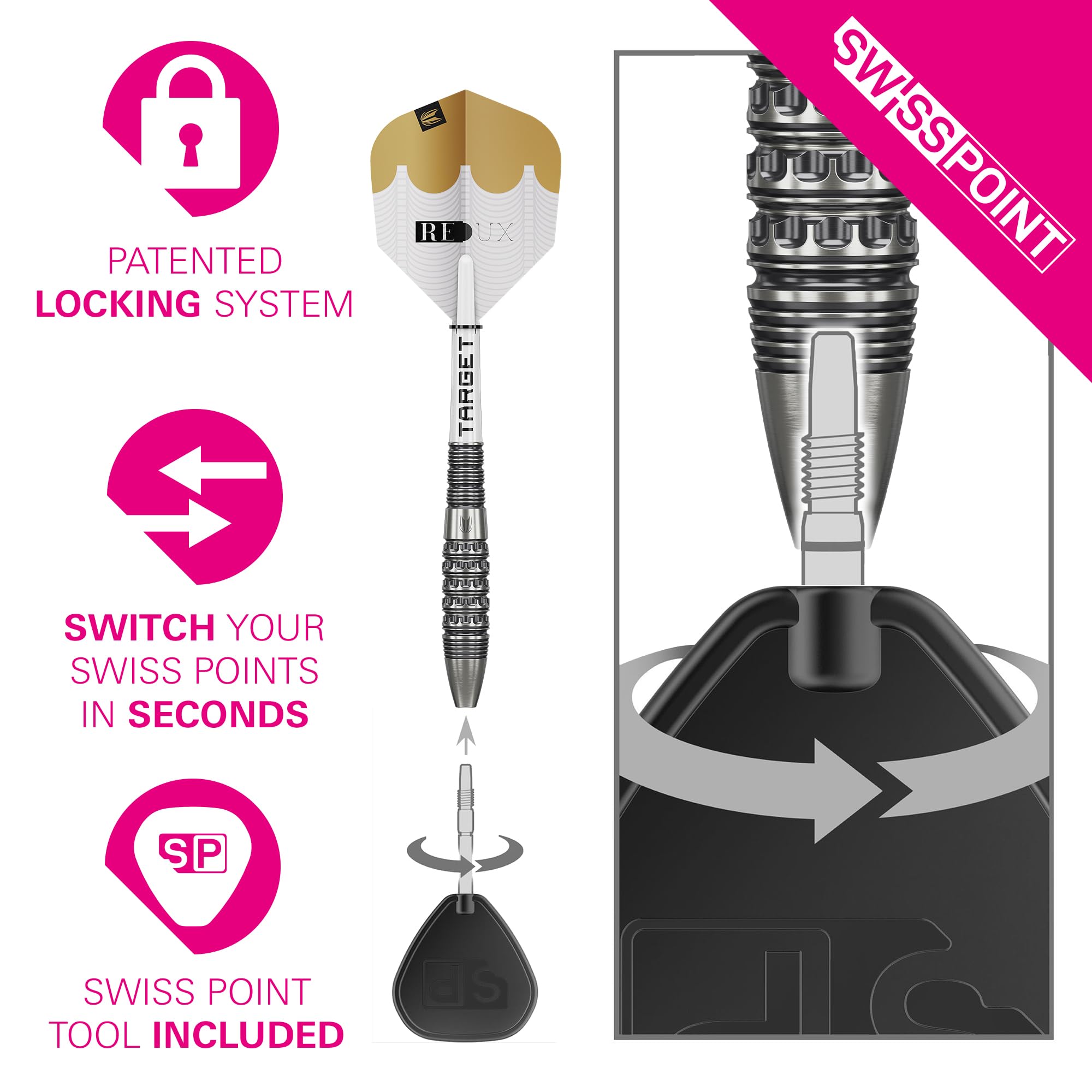 Amazon.co.jp: ターゲットダーツ Redux 90%タングステン スイス