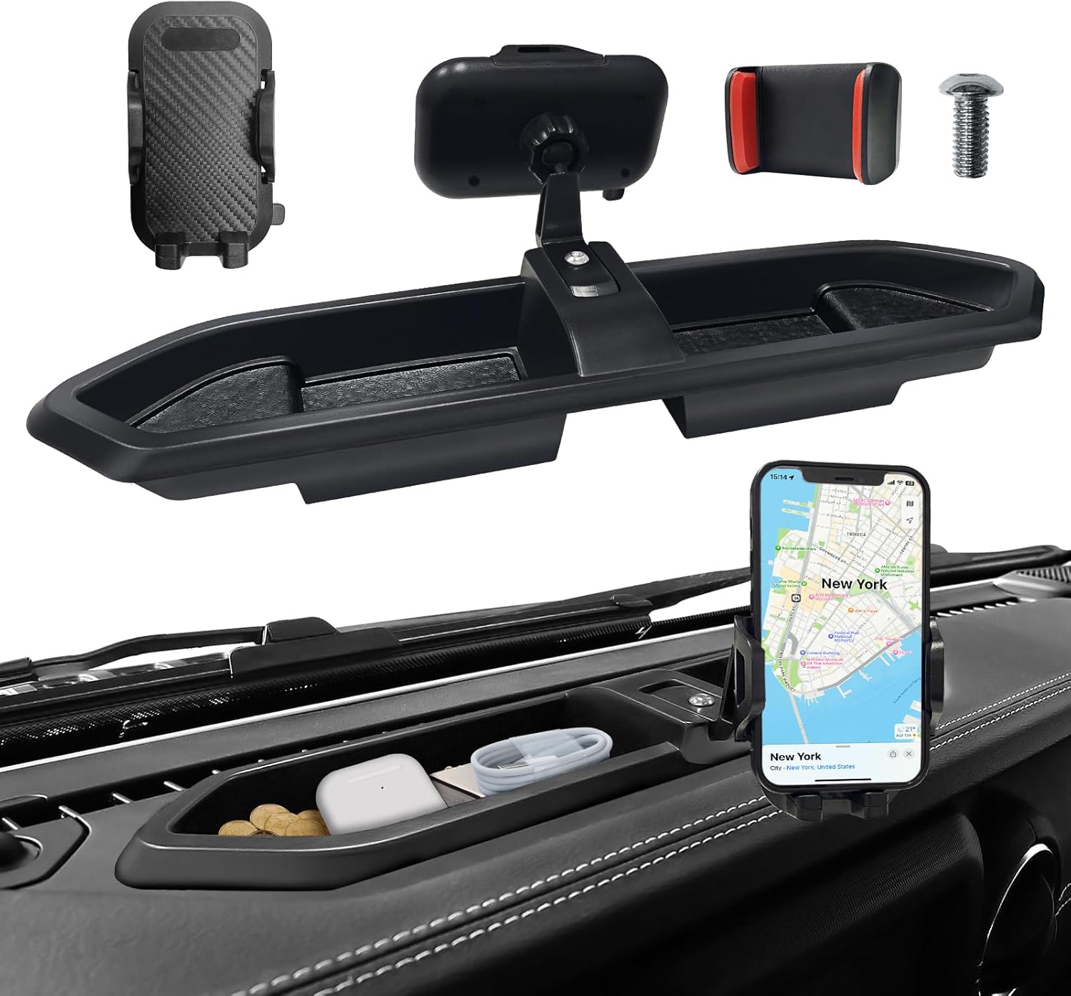 Dash Phone Mount for Jeep Wrangler Accessories 20182023 Jeep Wrangler