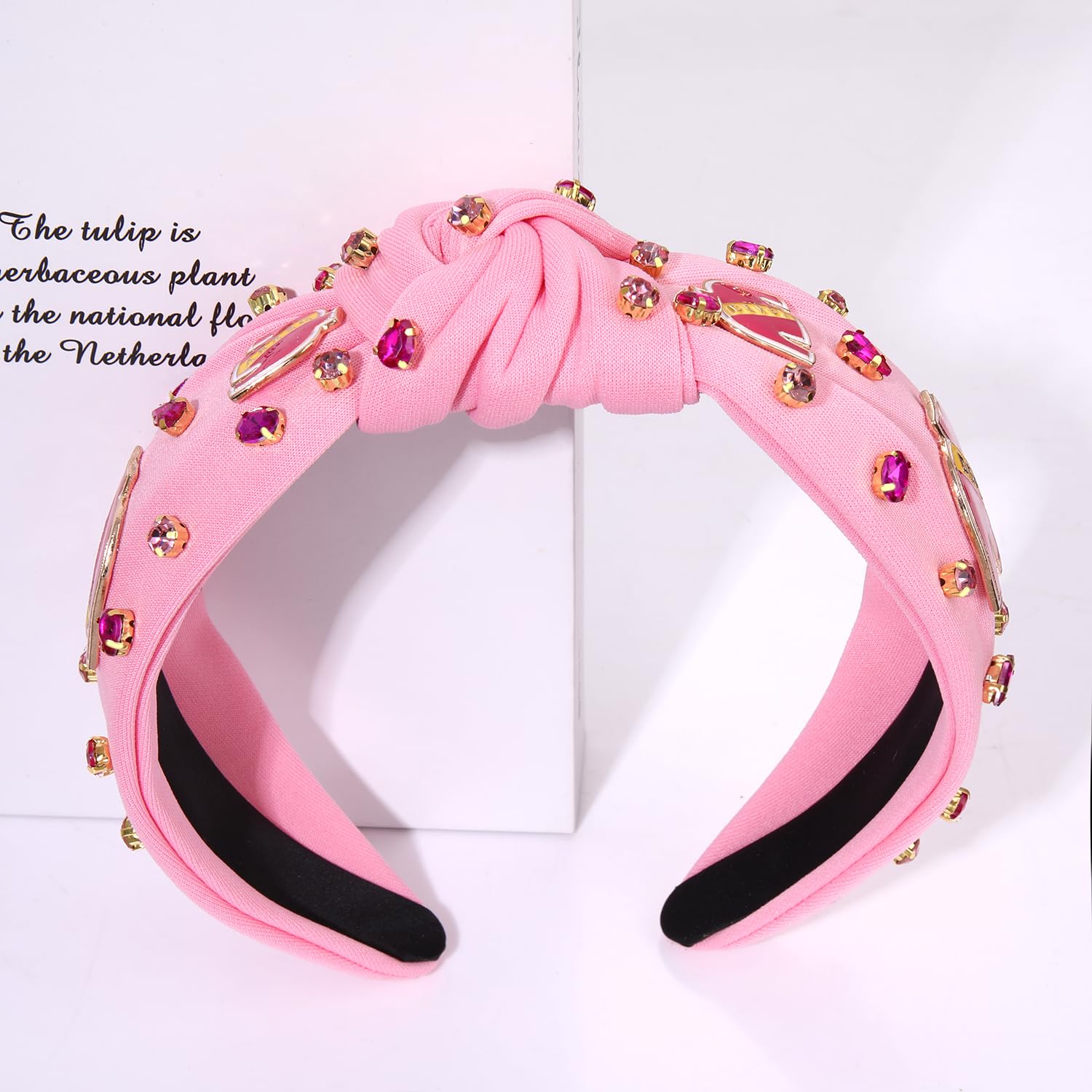 Amazon.com : mokkia Kentucky Derby Headband, Red Top Knot  display picture 2