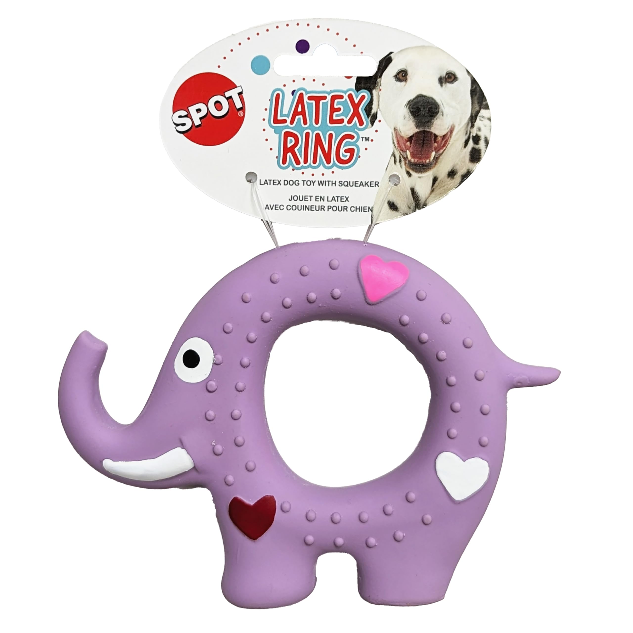 Anneau en latex pour chien SPOT 100% latex mâcheurs légers chiots