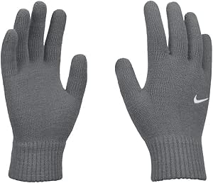 NIKE(ナイキ) 防寒手袋 ユース スウィッシュ ニット グローブ クールグレー/ホワイト