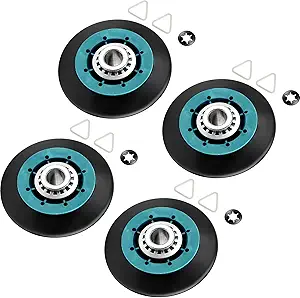 Upgraded WPW10314173 W10314173 W10314171 Dryer Roller fit for Maytag Bravo Centennial MCT Whirlpool Duet Cabrio Kenmore Elite HE3 Dryers Parts W10314171 8536973 8536974 AP6019303 PS11752609 LUXRILIX