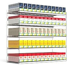 Generisch Duvara monte sigara stand , otomatik s rg l , ma aza ve pazar i in akrilik raflar, dikd rtgen g vde 55,5 x 28,4 x 24,5 cm, maksimum g r n rl k ve sat  art