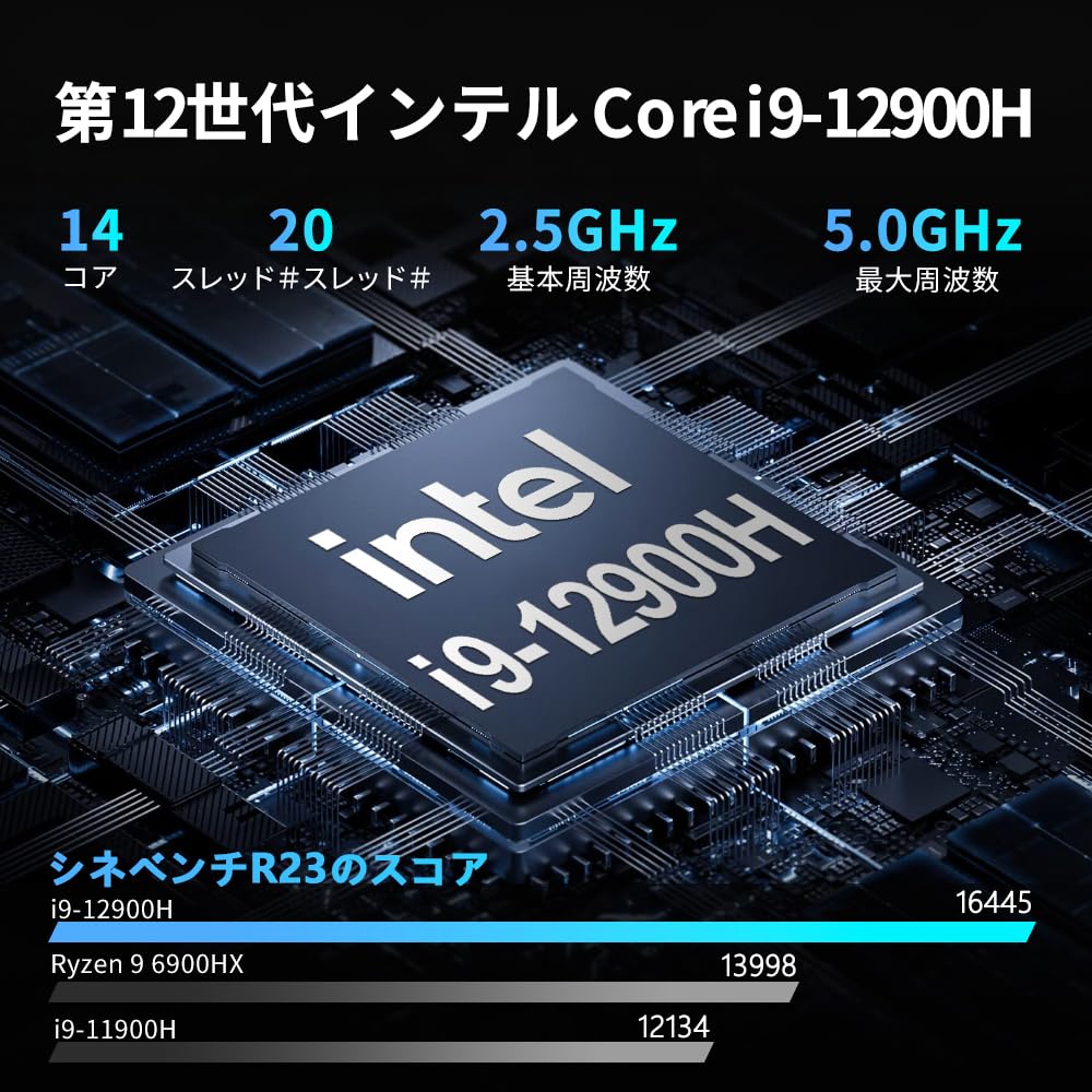 Amazon.co.jp: ミニpc 最新第12世代インテル i9-12900H Mini PC