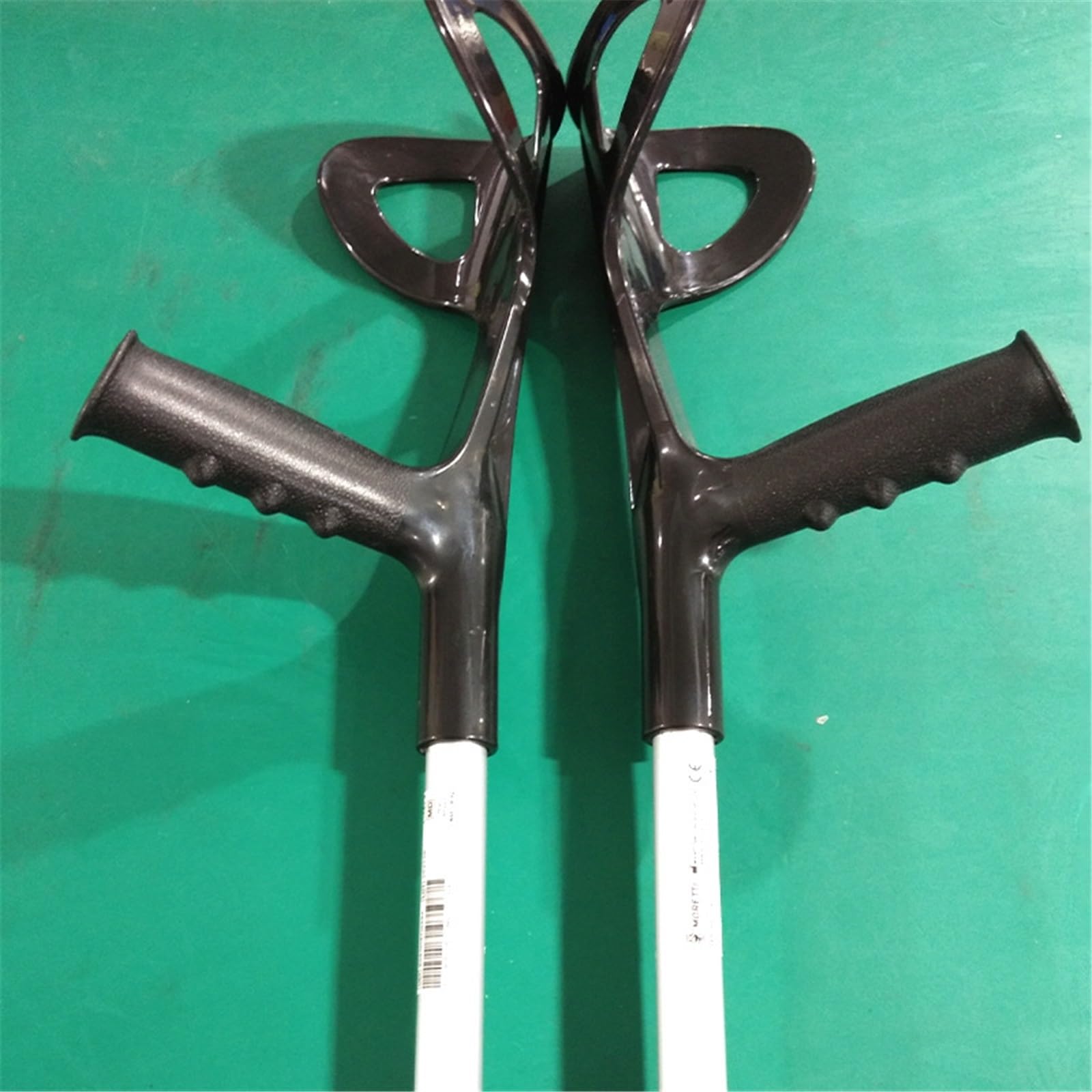 Diseño Moderno Muletas Adulto, Aleación De Aluminio Muletas Para Brazos Ajuste De Altura, Muleta Ergonómica Para Caminar Apoyo Para Lesiones En Las Piernas(Negro)
