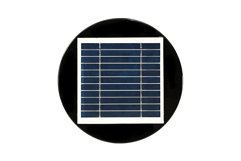 Ventilador solar portátil para exaustão Quietcool UTF-SLR-03 com painel policristalino de 2,5 W