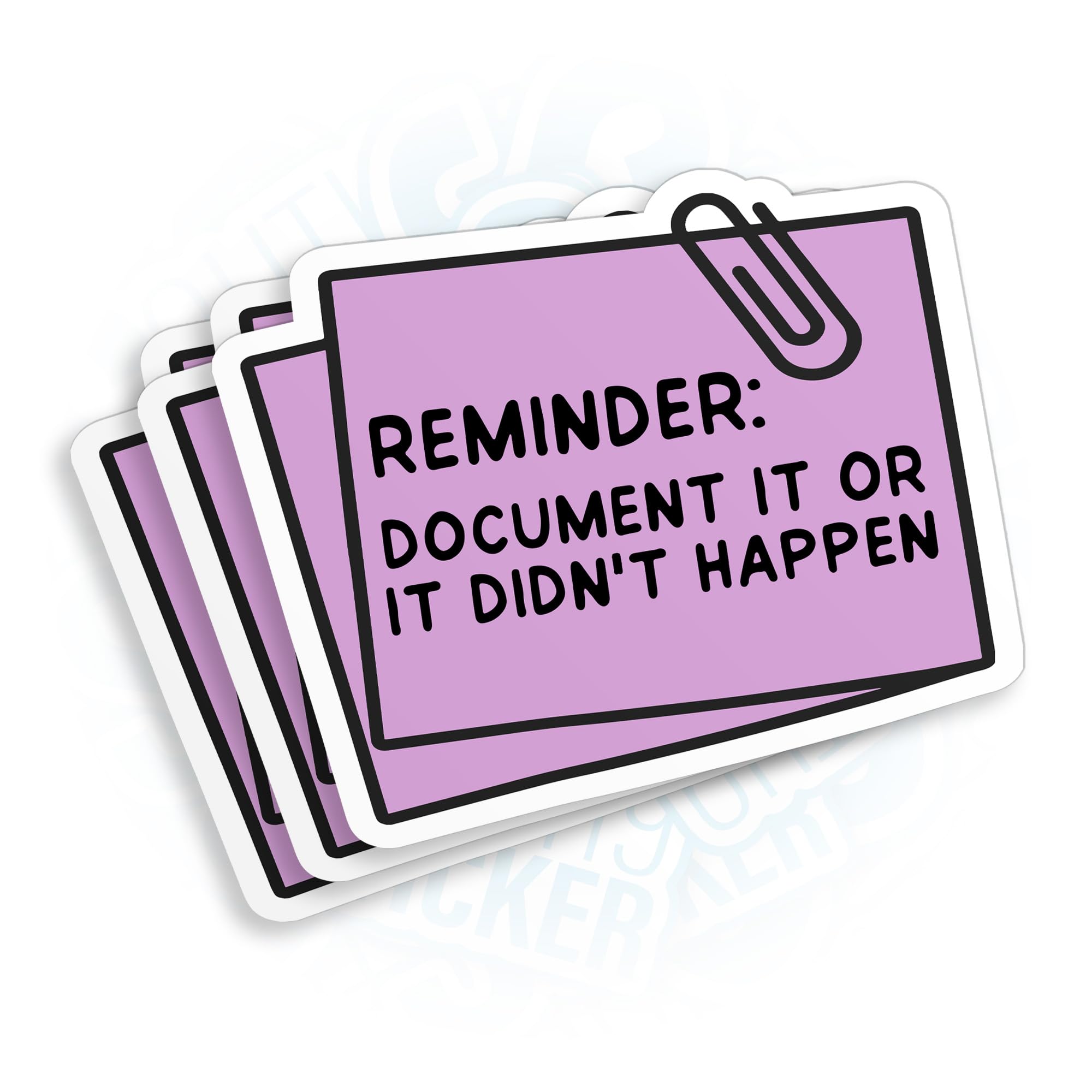 (3Pcs-3") Document It Or It Didnt Happen Stickers Sarcastic, Funny Work Sticker Coworkers Waterproof Die-Cut Vinyl Sticker for Laptop Water Bottle
