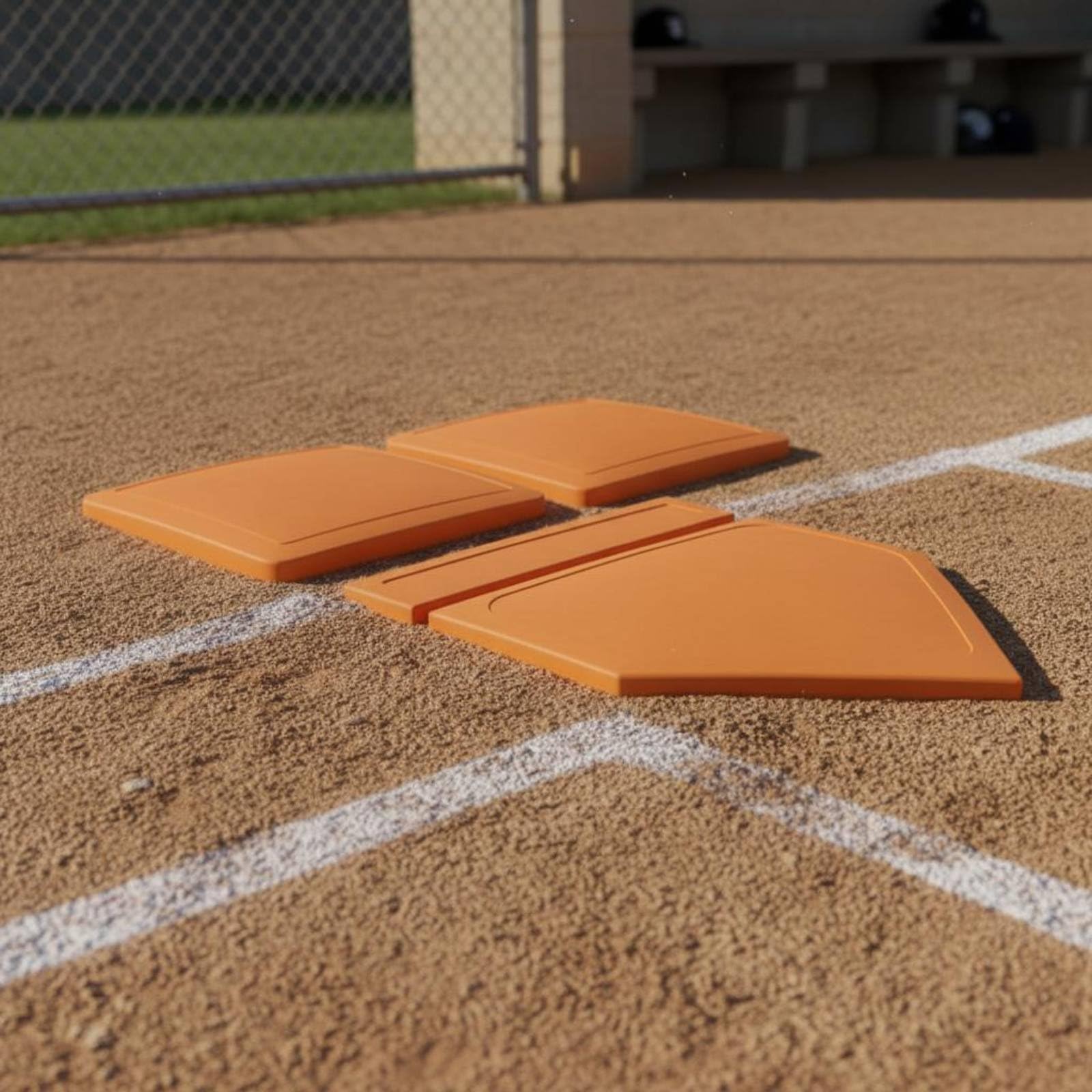 Qianly 5 Pezzi Set Casa Base Impermeabile Set di Baseball Portatile Attrezzatura Sportiva per Allenatori, Principianti, Allenamento, Giardino