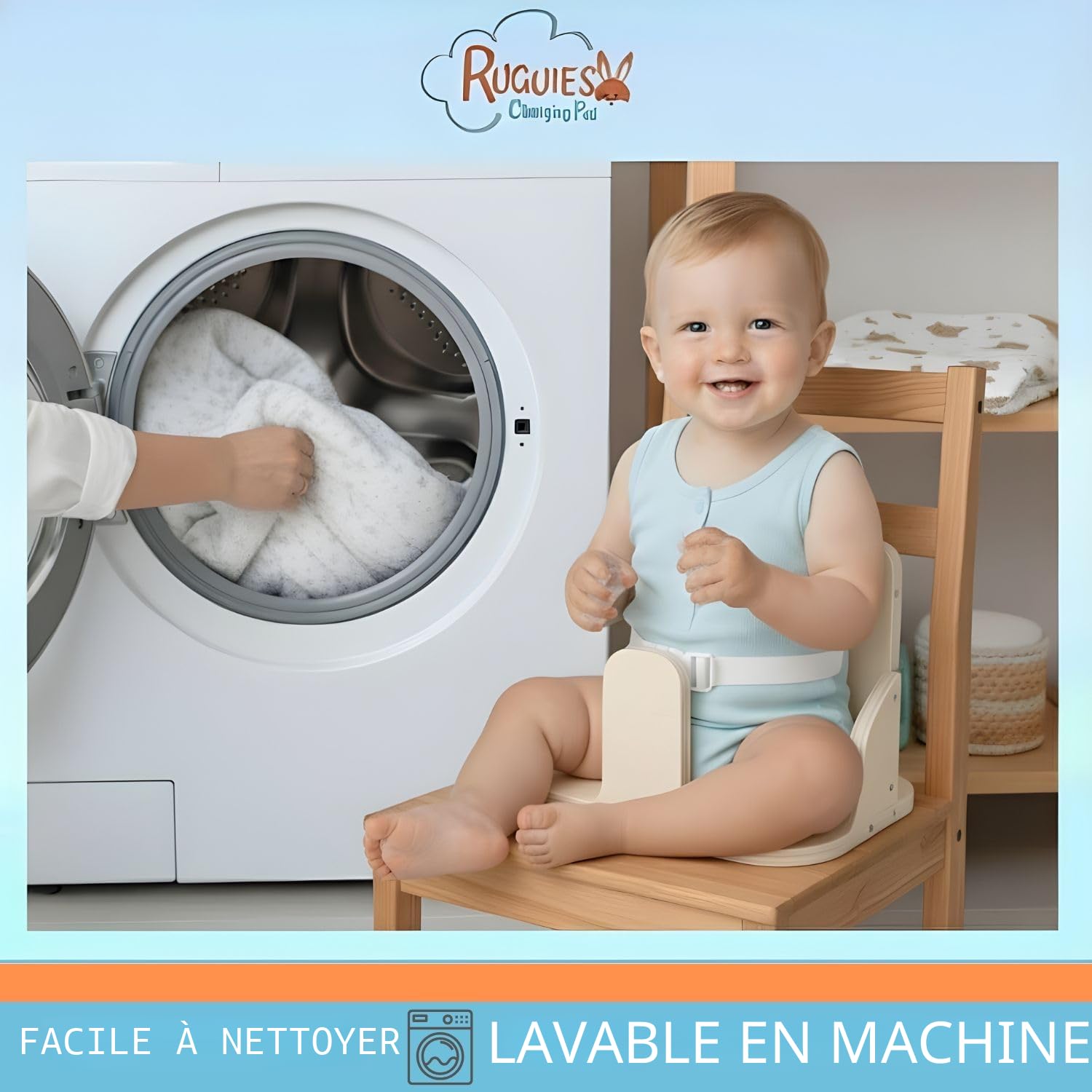 Matelas à langer avec 3 tapis supplémentaires- Matelas à langer pour bébé imperméable et hypoallergénique- Ceinture de Sécurité et base antidérapante-80x42 cm- Certifié OEKO-TEX.