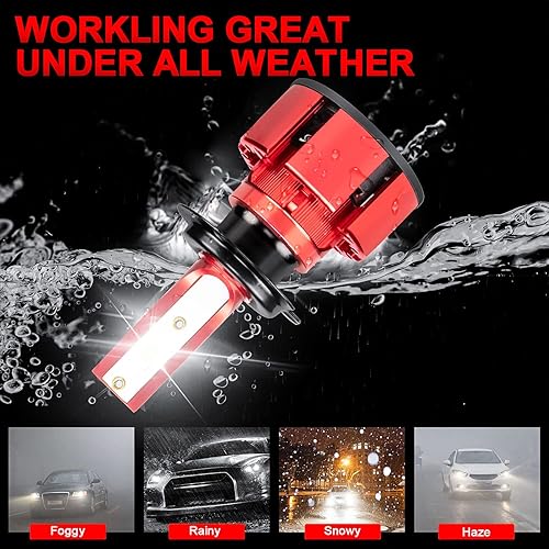 Miniatura 7 de IVBDQV Compatible con bombillas LED para faros delanteros KIA SPORTAGE (2011-2016), haz alto H7+H11B de haz bajo, 500% brillo, 80 W, 38000 lúmenes,