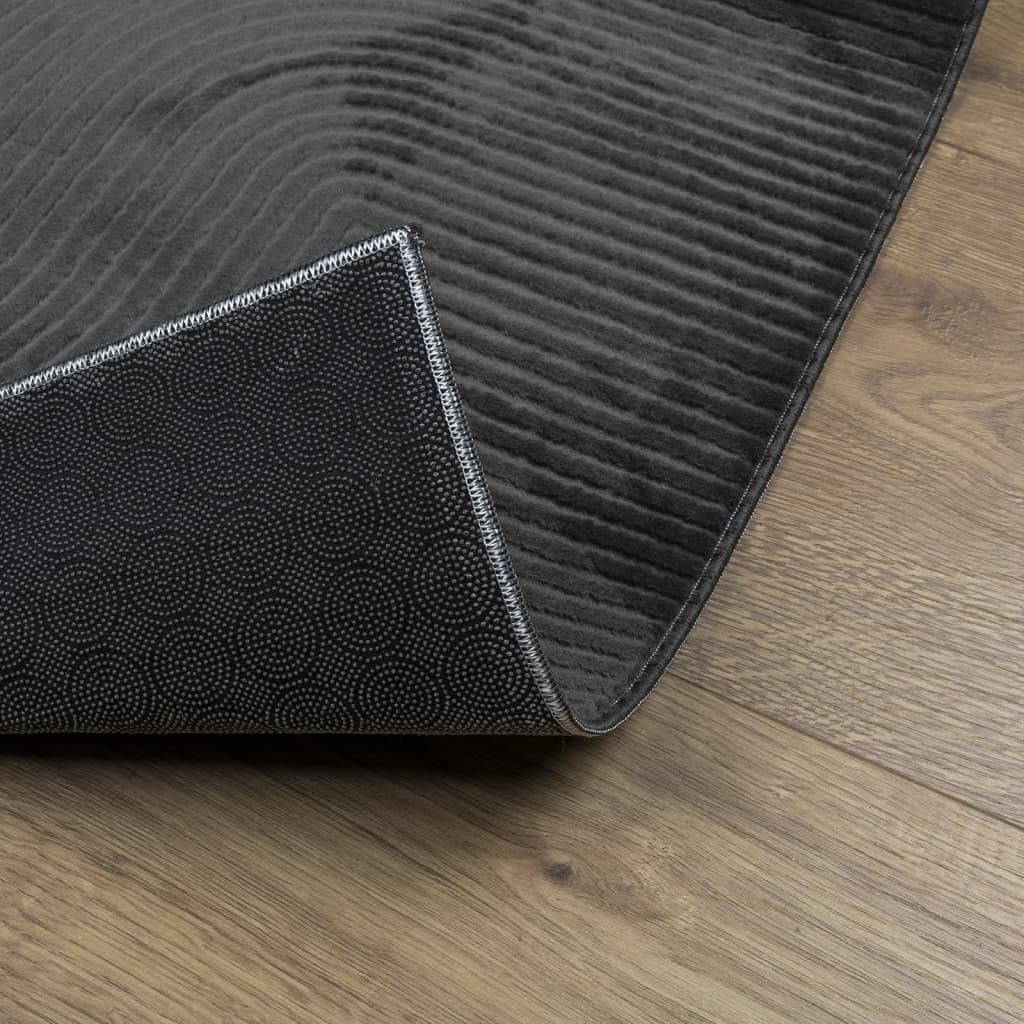 Tapis IZA Poils Courts Style scandinave Anthracite 200x280 cm,Maison & Jardin,Décorations,Tapis,8.35 kg-375431