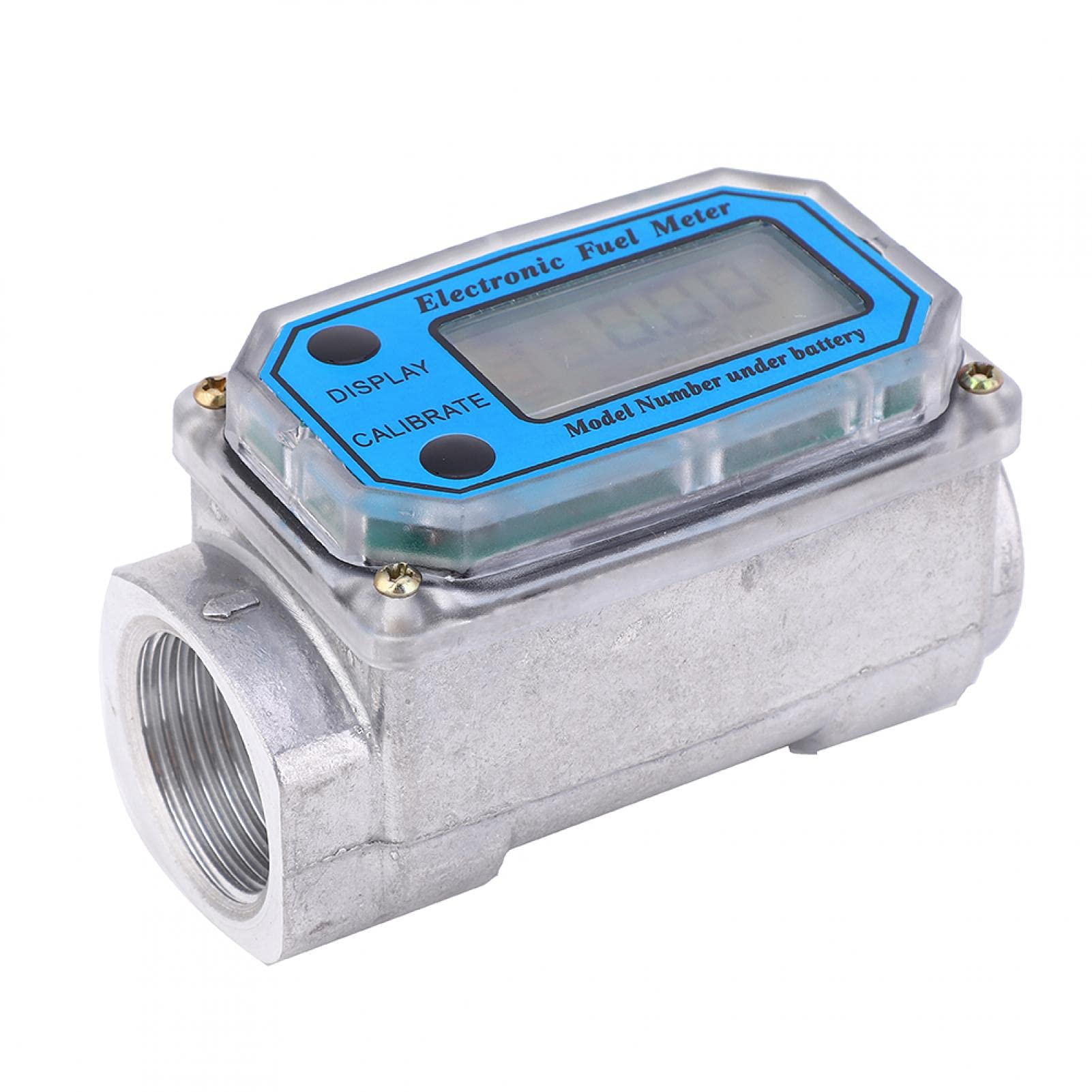 15-120L 1 "NPT débitmètre à Turbine numérique débitmètre de carburant débitmètre de carburant débitmètre d'essence(Bleu)