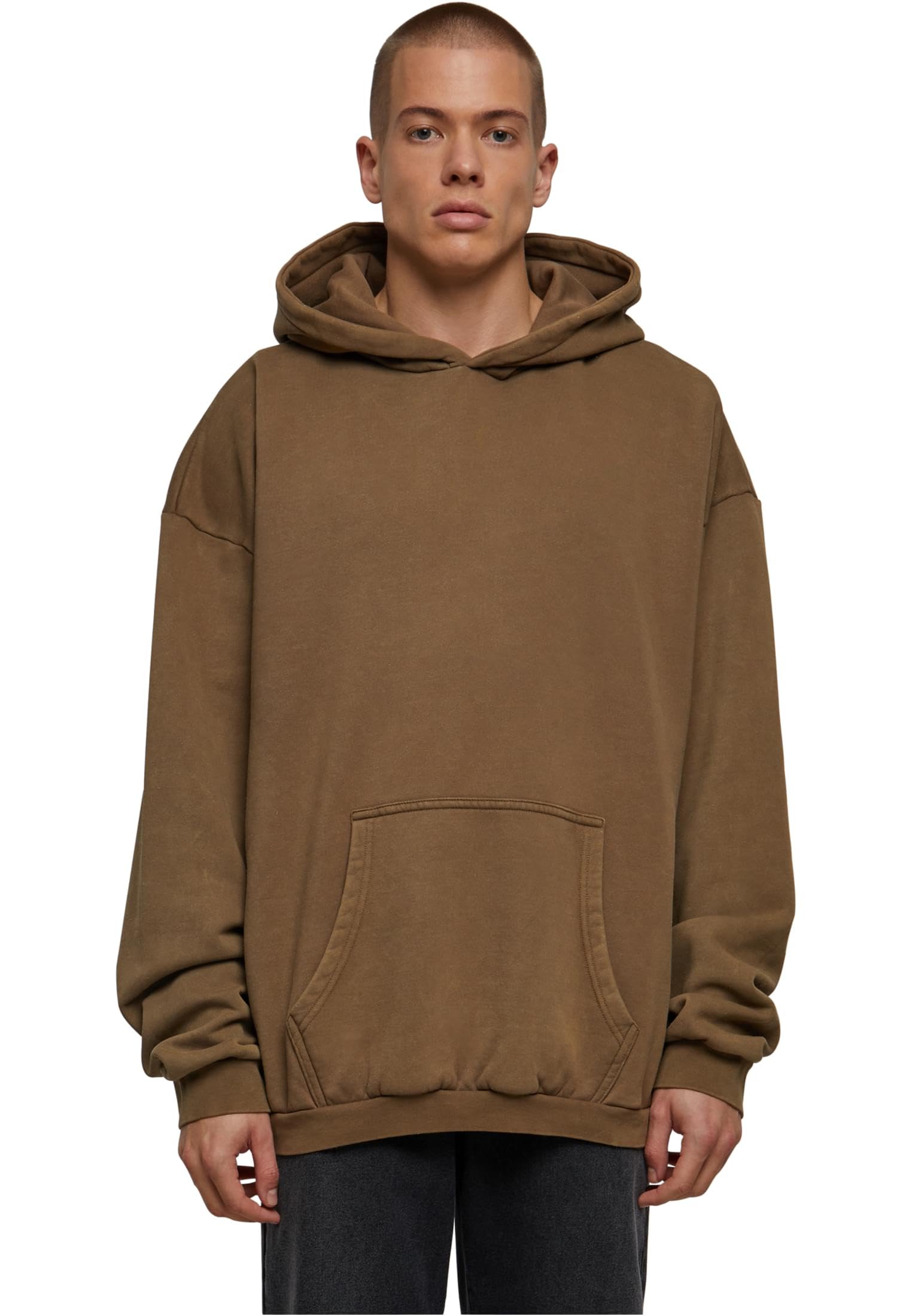 Urban Classics Men's Vert Hooded Sweatshirt Acid Washed