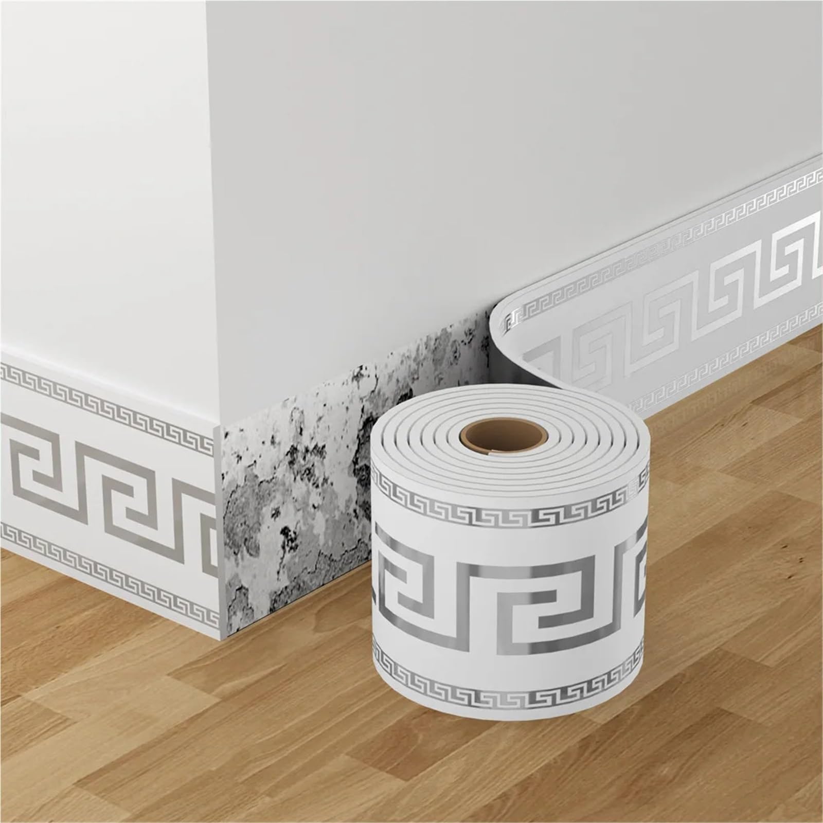 Bordo Adesivo Per Pareti Battiscopa autoadesivo arrotolabile, anticollisione e impermeabile, adesivi murali decorativi for soggiorno camera da letto(Dark blue,5pcs)