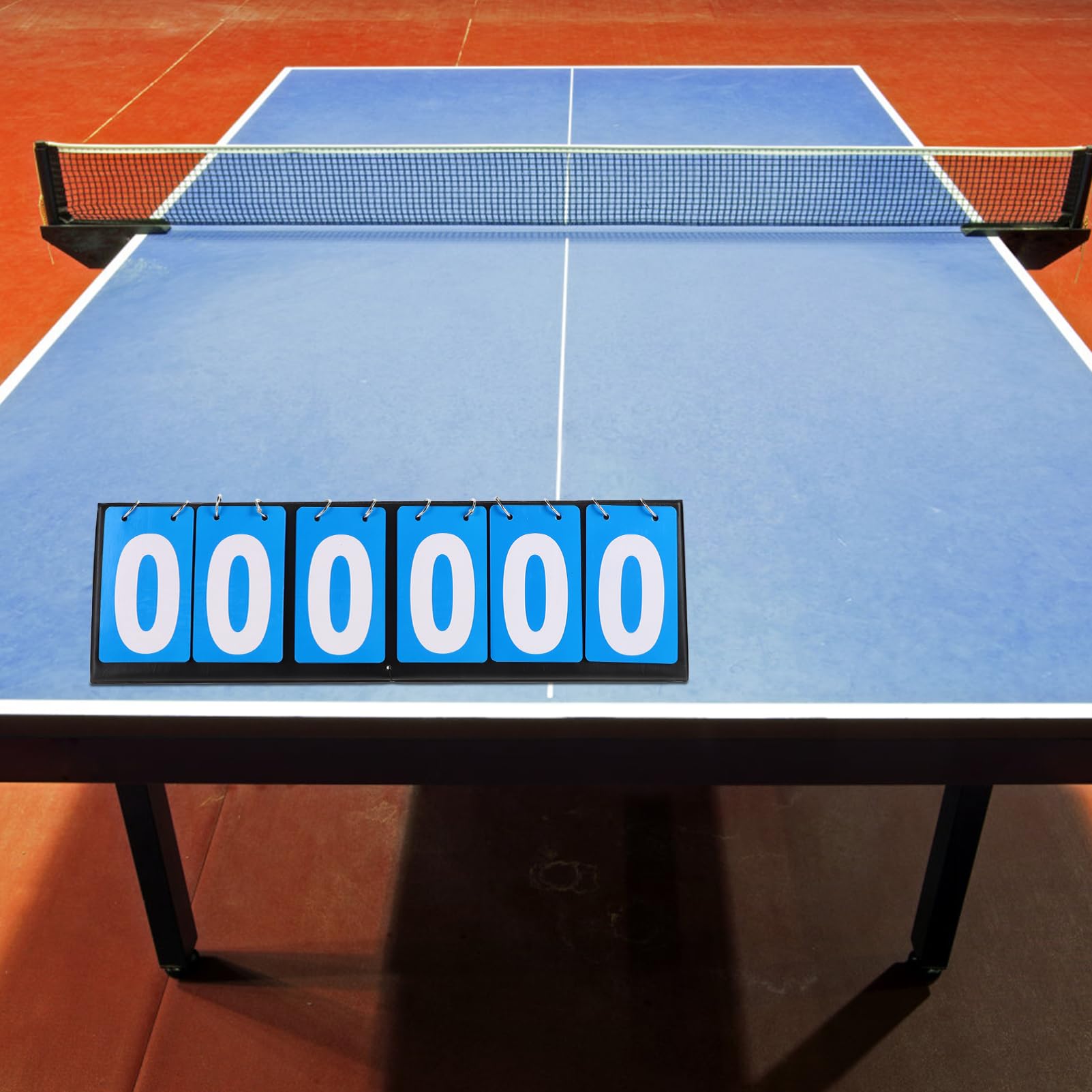 Tischtennis Spielstandsanzeige Umklappbar, Sechsstellige Zähltafel | Fußball und Badminton, Leicht zu Wenden, Farbbeständig Sportspiele, Zubehör